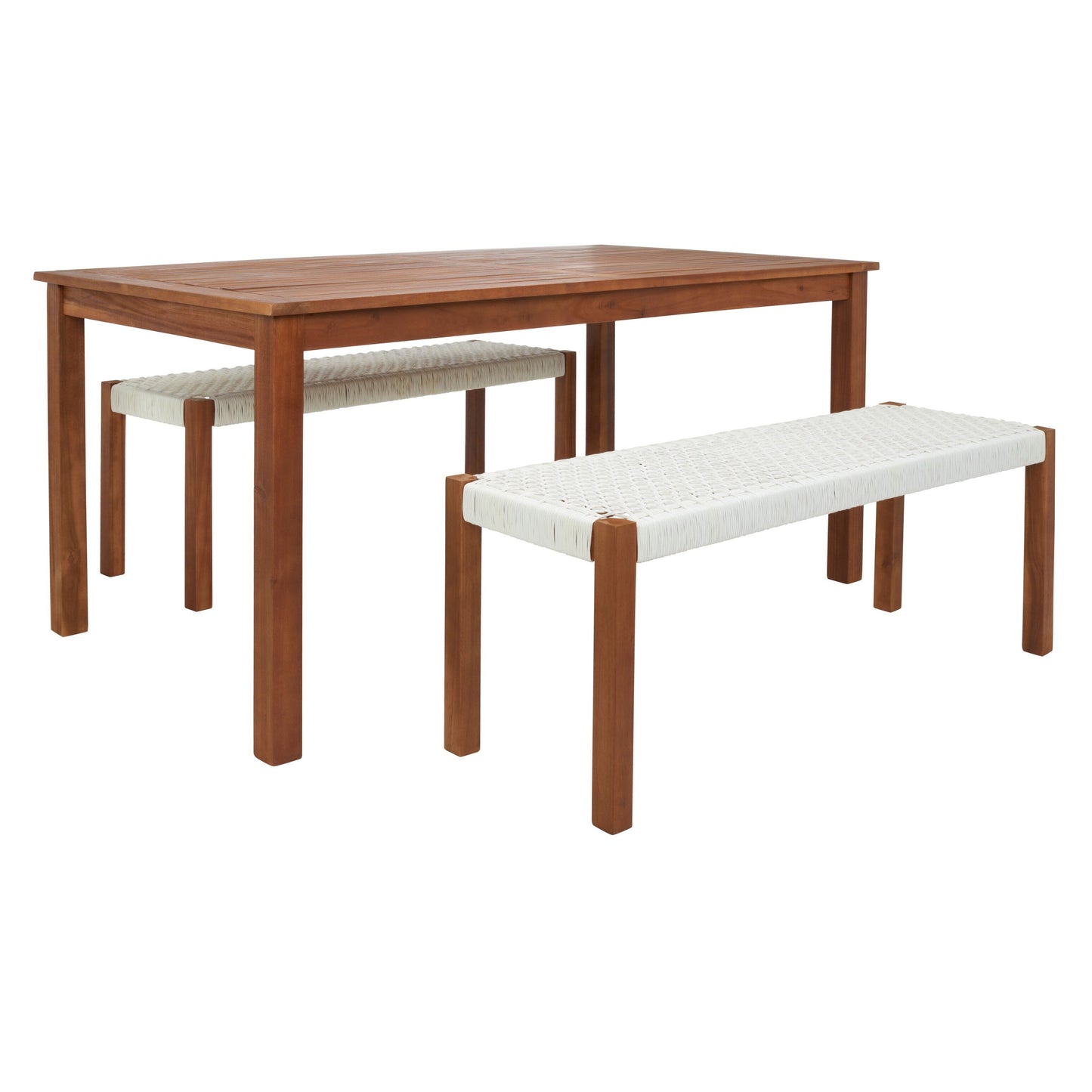 Ensemble table et 2 bancs SAFAVIEH Akmaral - 35 x 50 x 29 cm