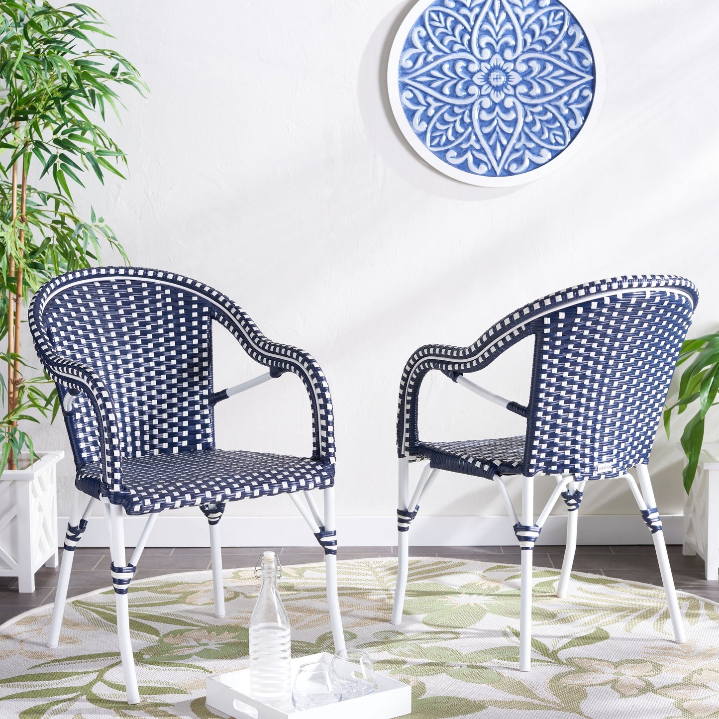 Fauteuil SAFAVIEH Doreth (lot de 2) - 23 L x 36 P x 25 H