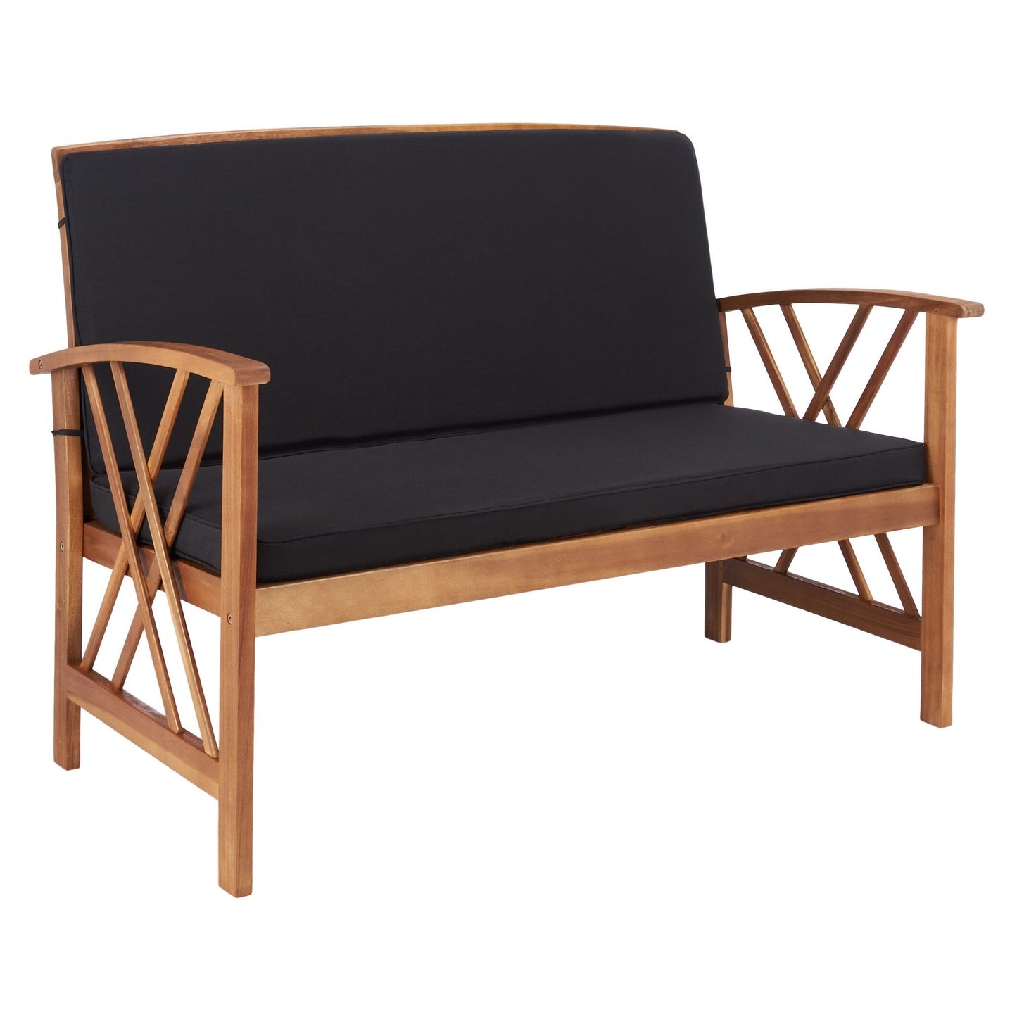 Ensemble de jardin 4 pièces en bois d'acacia massif SAFAVIEH Fontana - 47 L x 26 P x 33 H