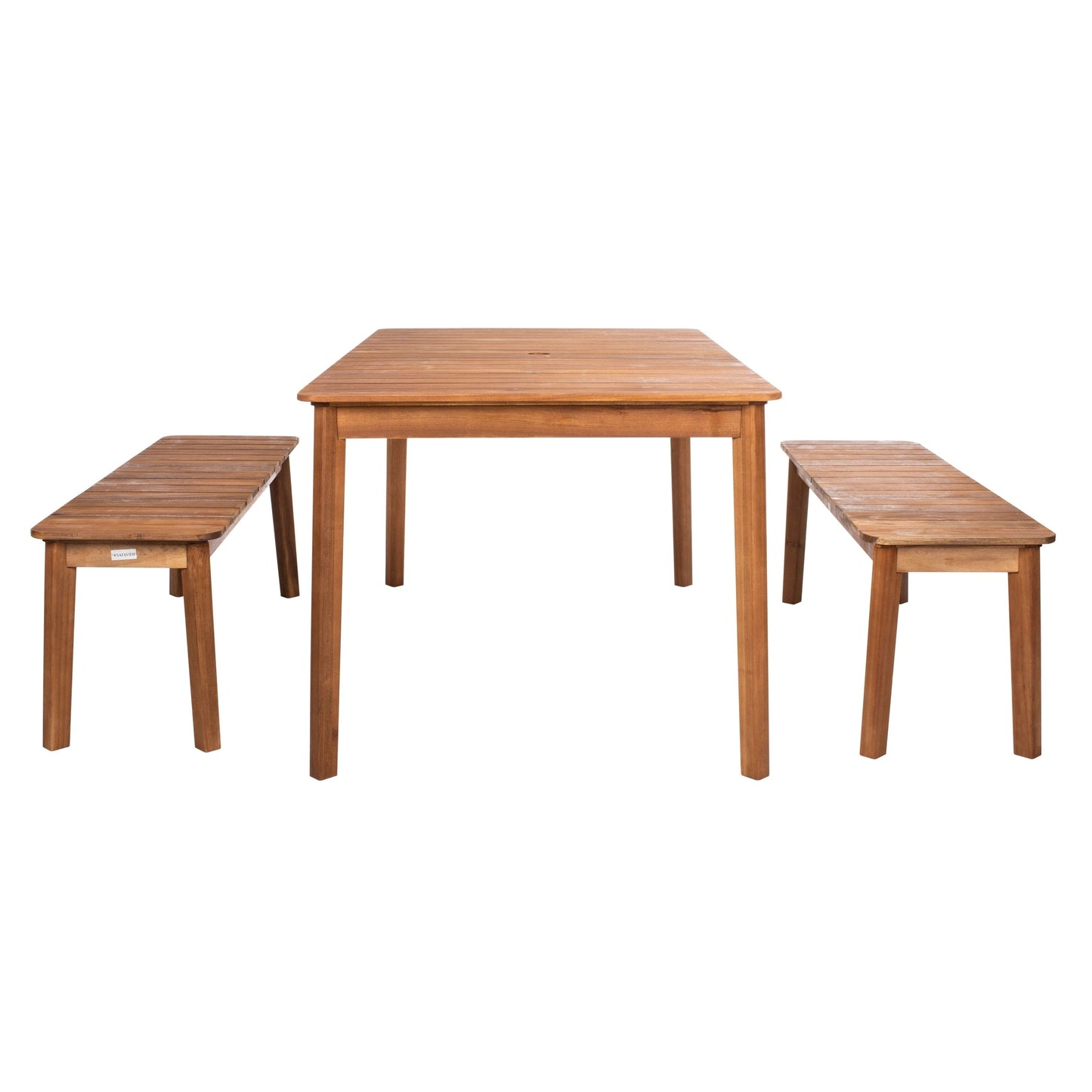 Ensemble table et 2 bancs SAFAVIEH Hedi - 35 L x 60 P x 29 H