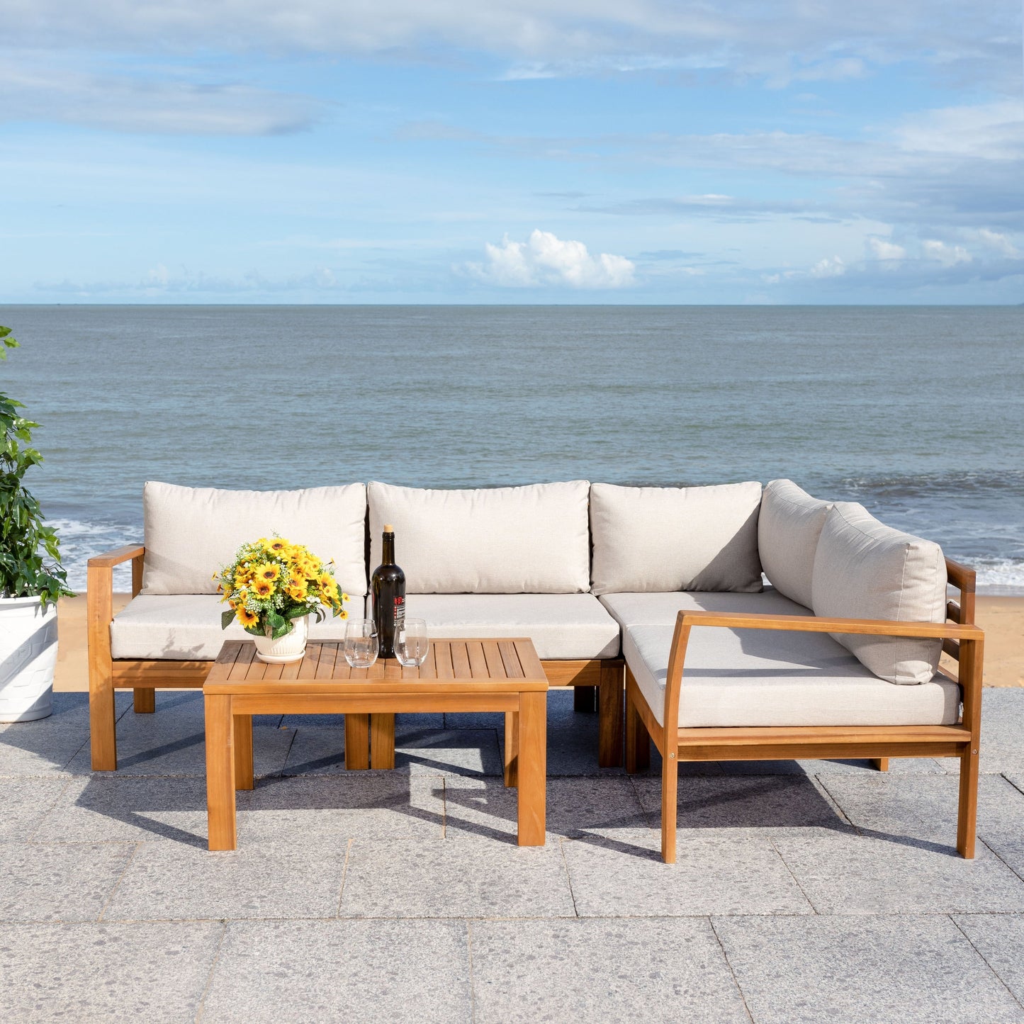 Ensemble de jardin Carmelina de SAFAVIEH - 28 L x 26 P x 30 H