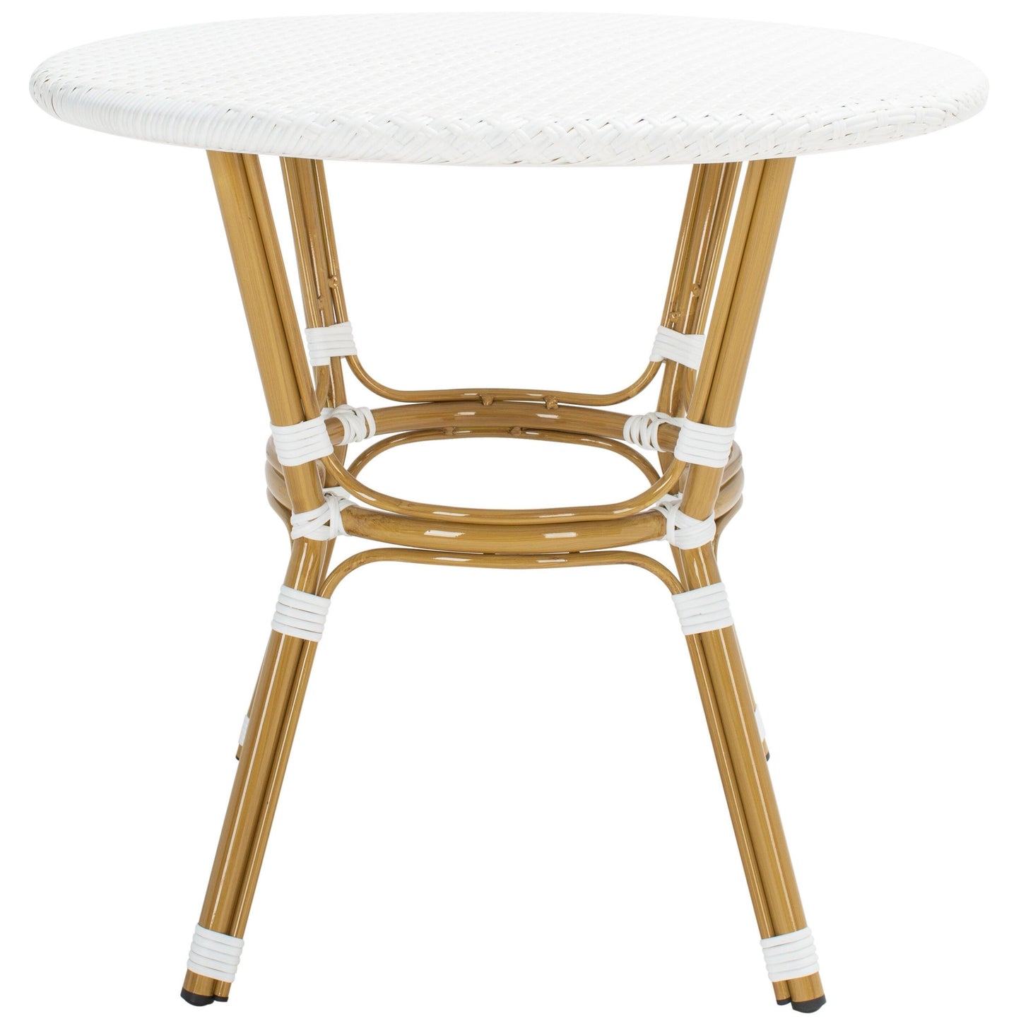 Table de bistrot d'extérieur en rotin SAFAVIEH Reanna (entièrement assemblée) - 32 L x 32 P x 30 H