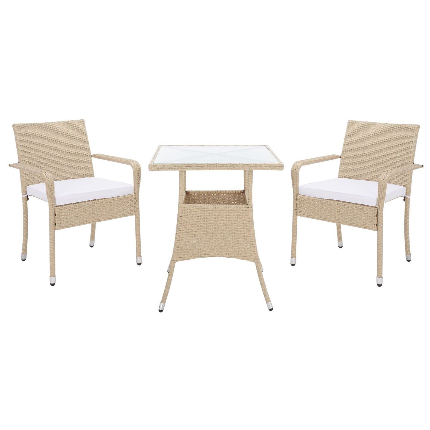 Ensemble bistrot d'extérieur Sheva 3 pièces SAFAVIEH - 24 l x 24 p x 33 h
