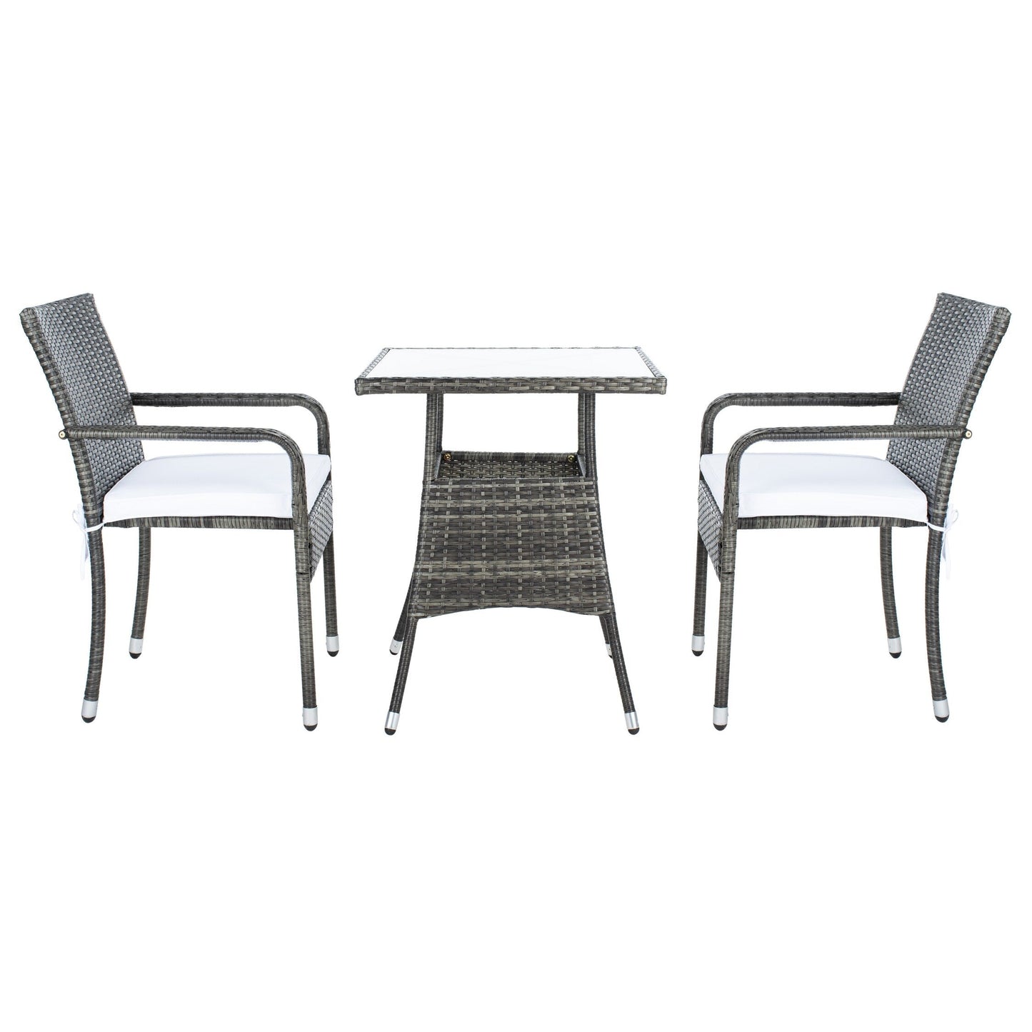 Ensemble bistrot d'extérieur Sheva 3 pièces SAFAVIEH - 24 l x 24 p x 33 h