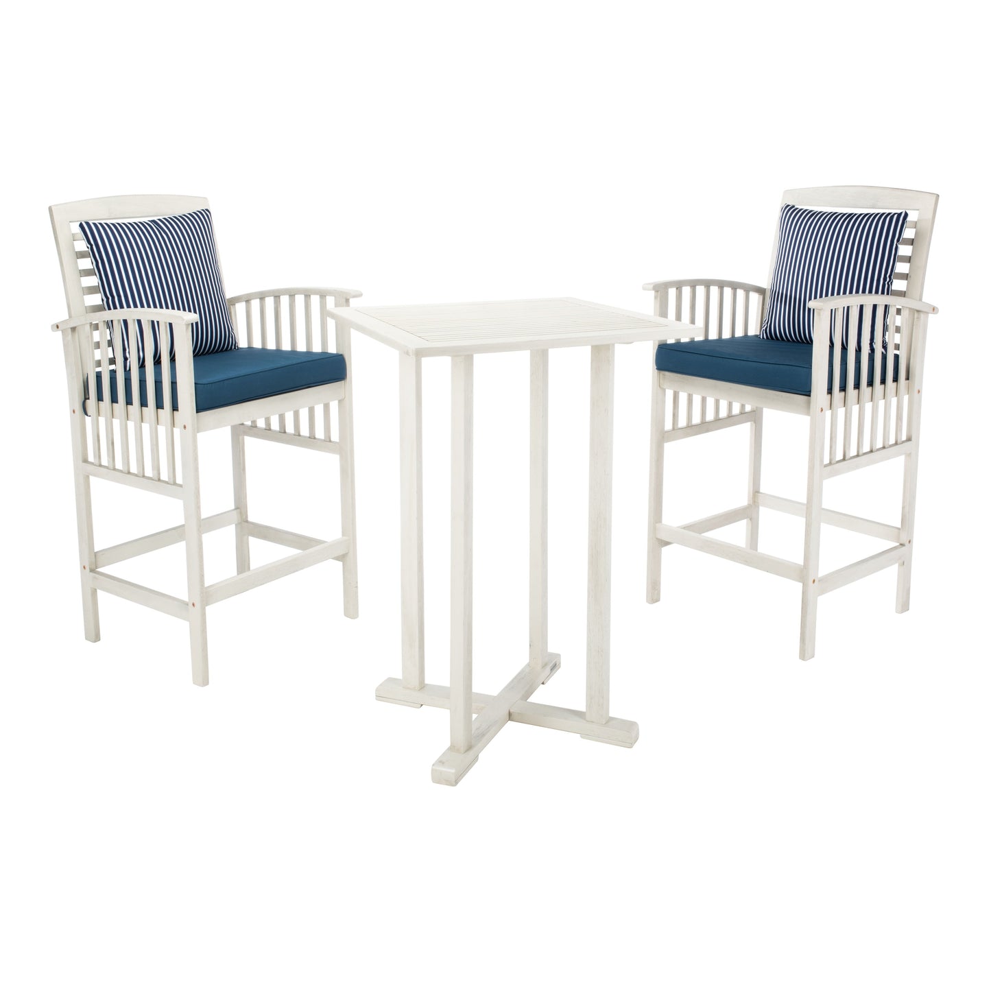 Ensemble bistrot d'extérieur Sheyla 3 pièces SAFAVIEH - 28 l x 28 p x 40 h