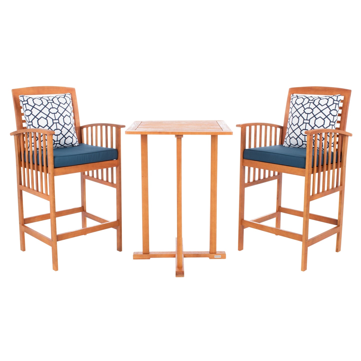 Ensemble bistrot d'extérieur Sheyla 3 pièces SAFAVIEH - 28 l x 28 p x 40 h