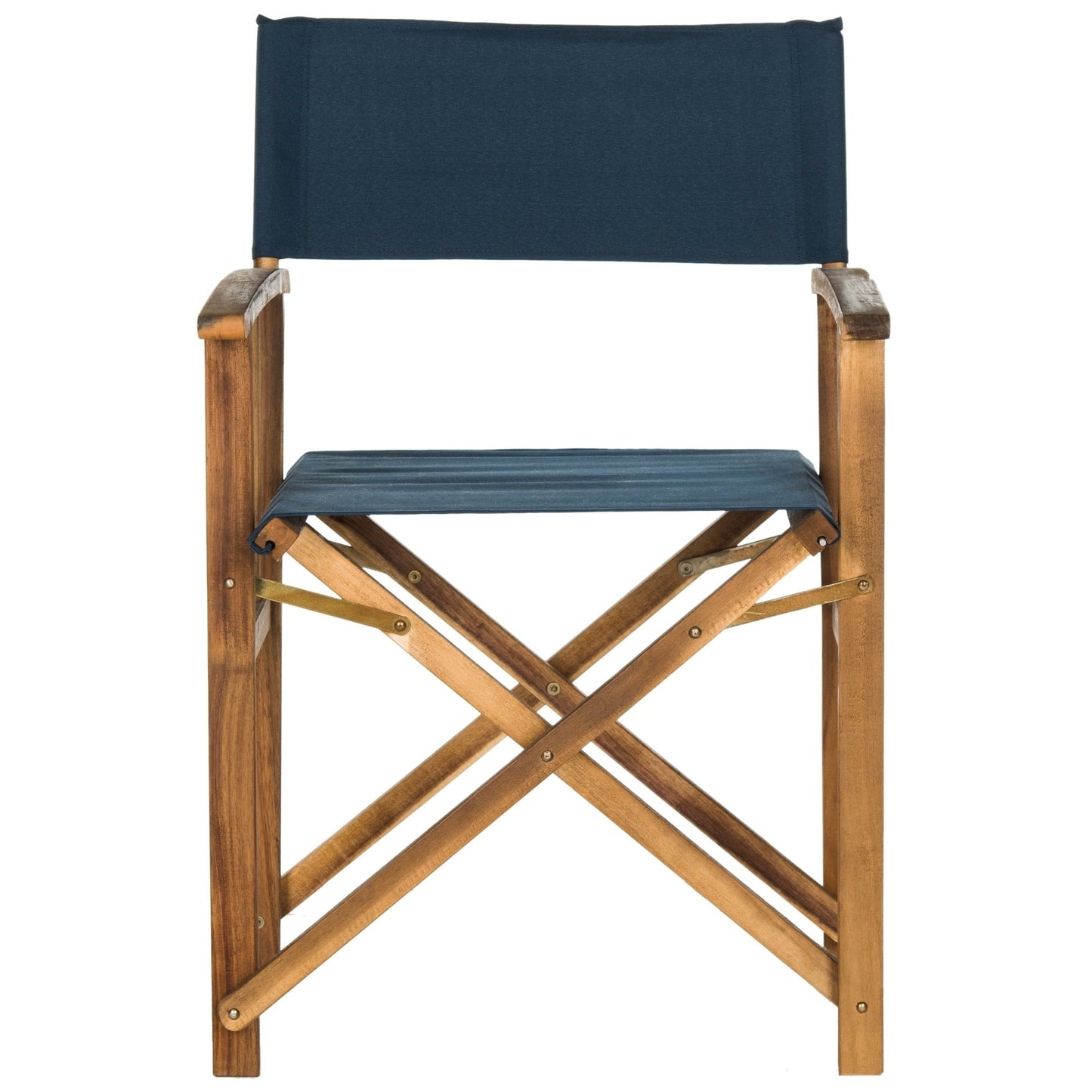 Chaises de réalisateur d'extérieur Vaira en bois d'acacia SAFAVIEH (lot de 2) - 22 L x 34 P x 21 H