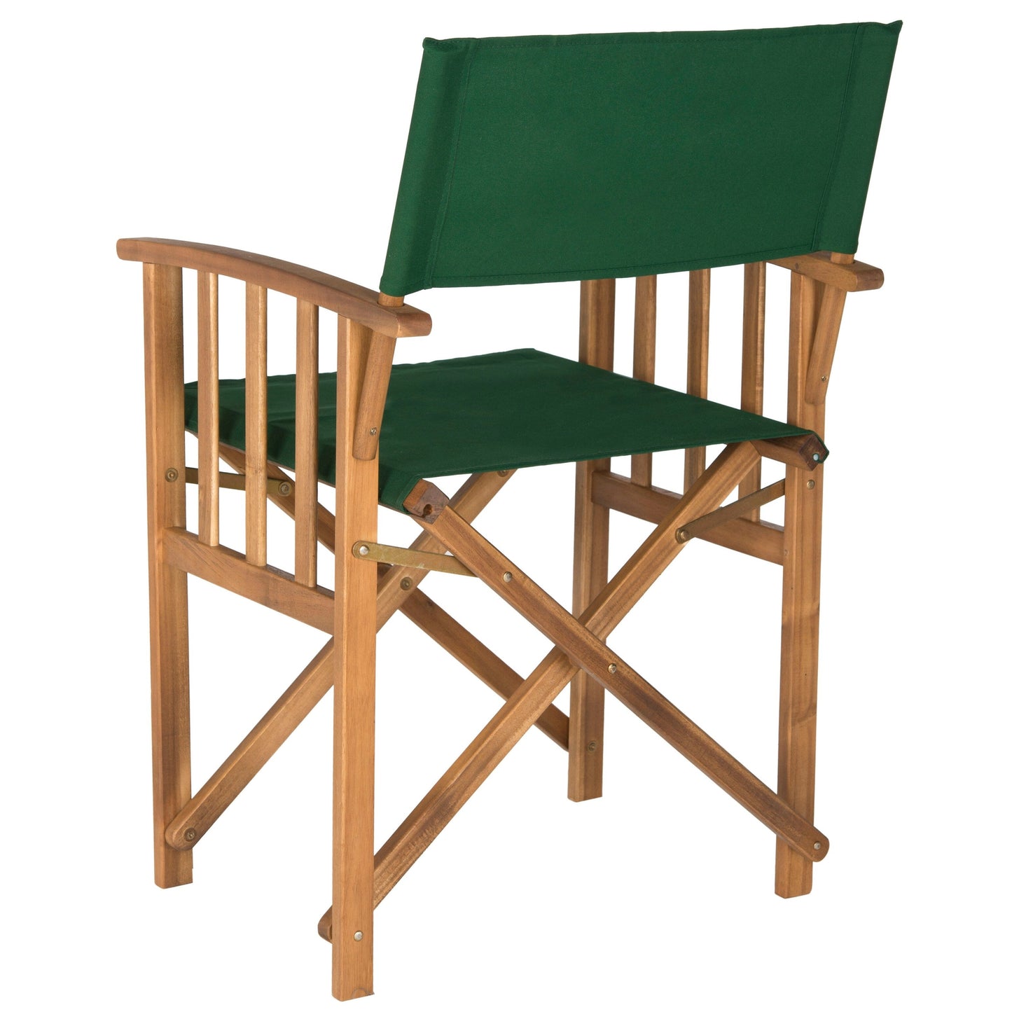 Chaises de réalisateur d'extérieur Vaira en bois d'acacia SAFAVIEH (lot de 2) - 22 L x 34 P x 21 H