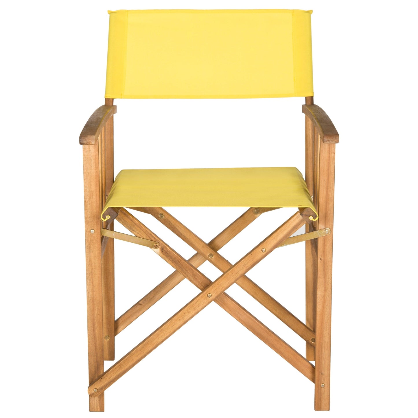 Chaises de réalisateur d'extérieur Vaira en bois d'acacia SAFAVIEH (lot de 2) - 22 L x 34 P x 21 H