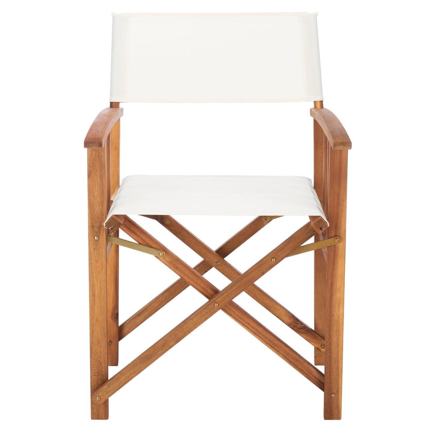 Chaises de réalisateur d'extérieur Vaira en bois d'acacia SAFAVIEH (lot de 2) - 22 L x 34 P x 21 H