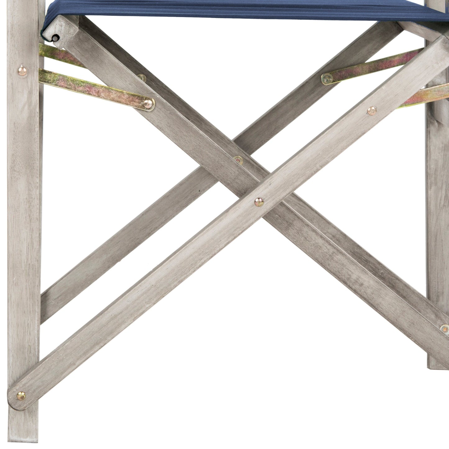 Chaises de réalisateur d'extérieur Vaira en bois d'acacia SAFAVIEH (lot de 2) - 22 L x 34 P x 21 H