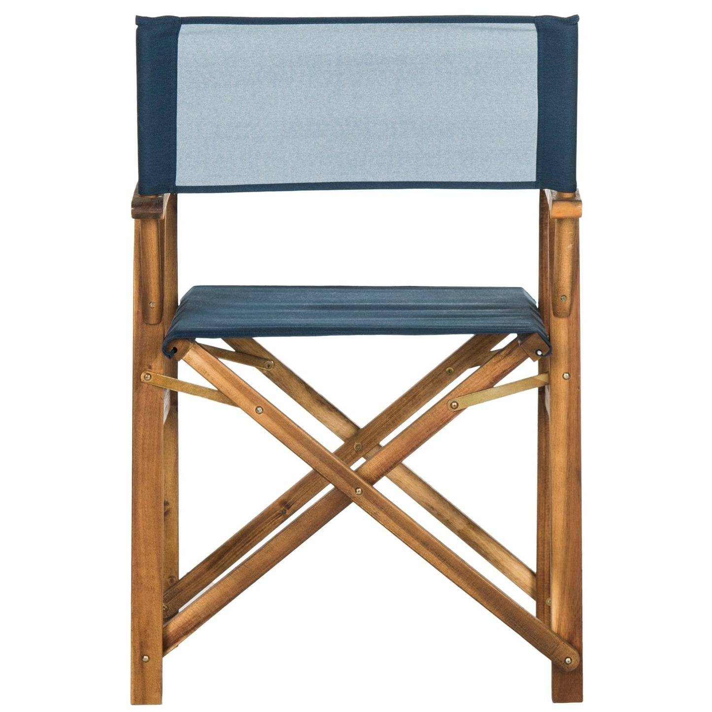 Chaises de réalisateur d'extérieur Vaira en bois d'acacia SAFAVIEH (lot de 2) - 22 L x 34 P x 21 H