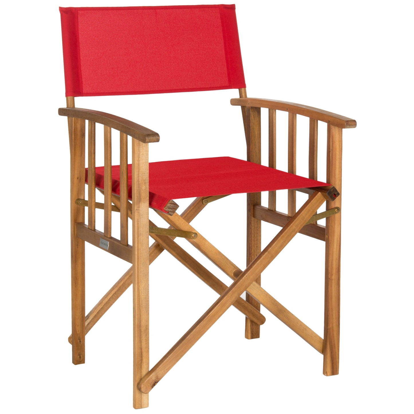 Chaises de réalisateur d'extérieur Vaira en bois d'acacia SAFAVIEH (lot de 2) - 22 L x 34 P x 21 H