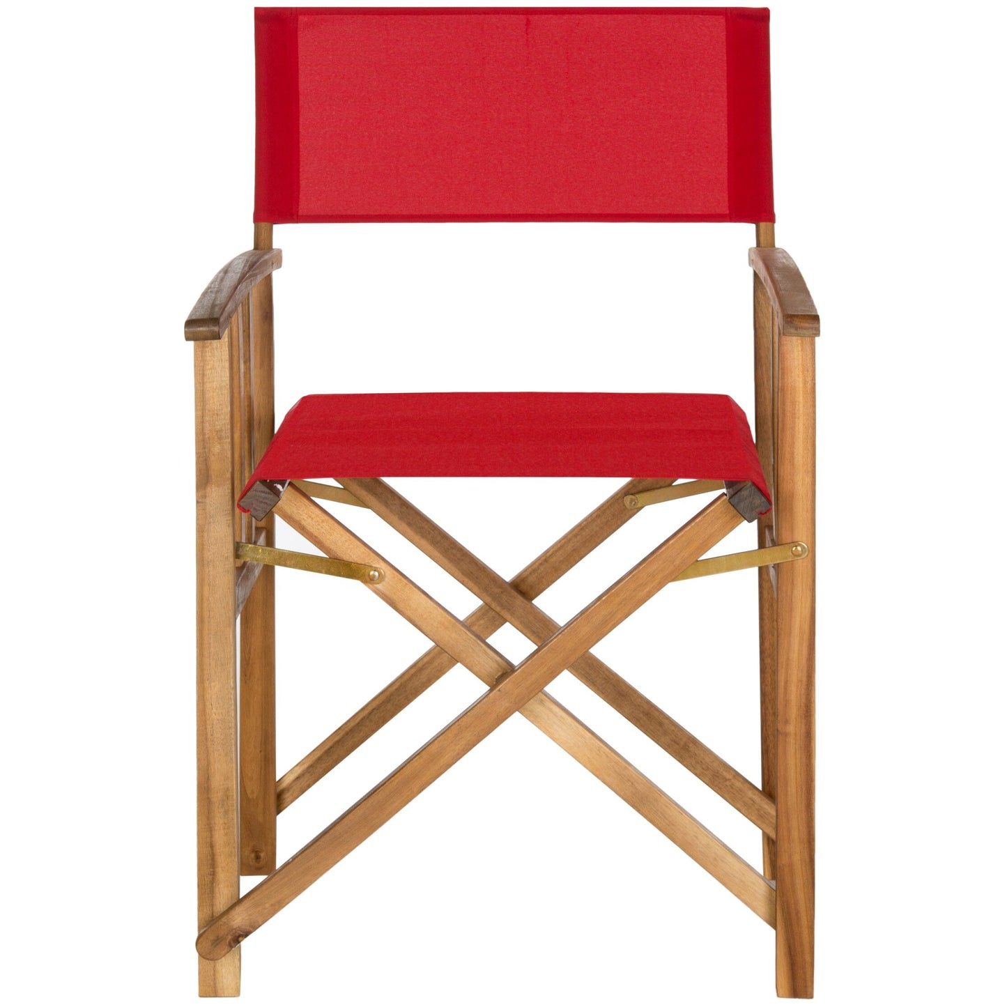 Chaises de réalisateur d'extérieur Vaira en bois d'acacia SAFAVIEH (lot de 2) - 22 L x 34 P x 21 H