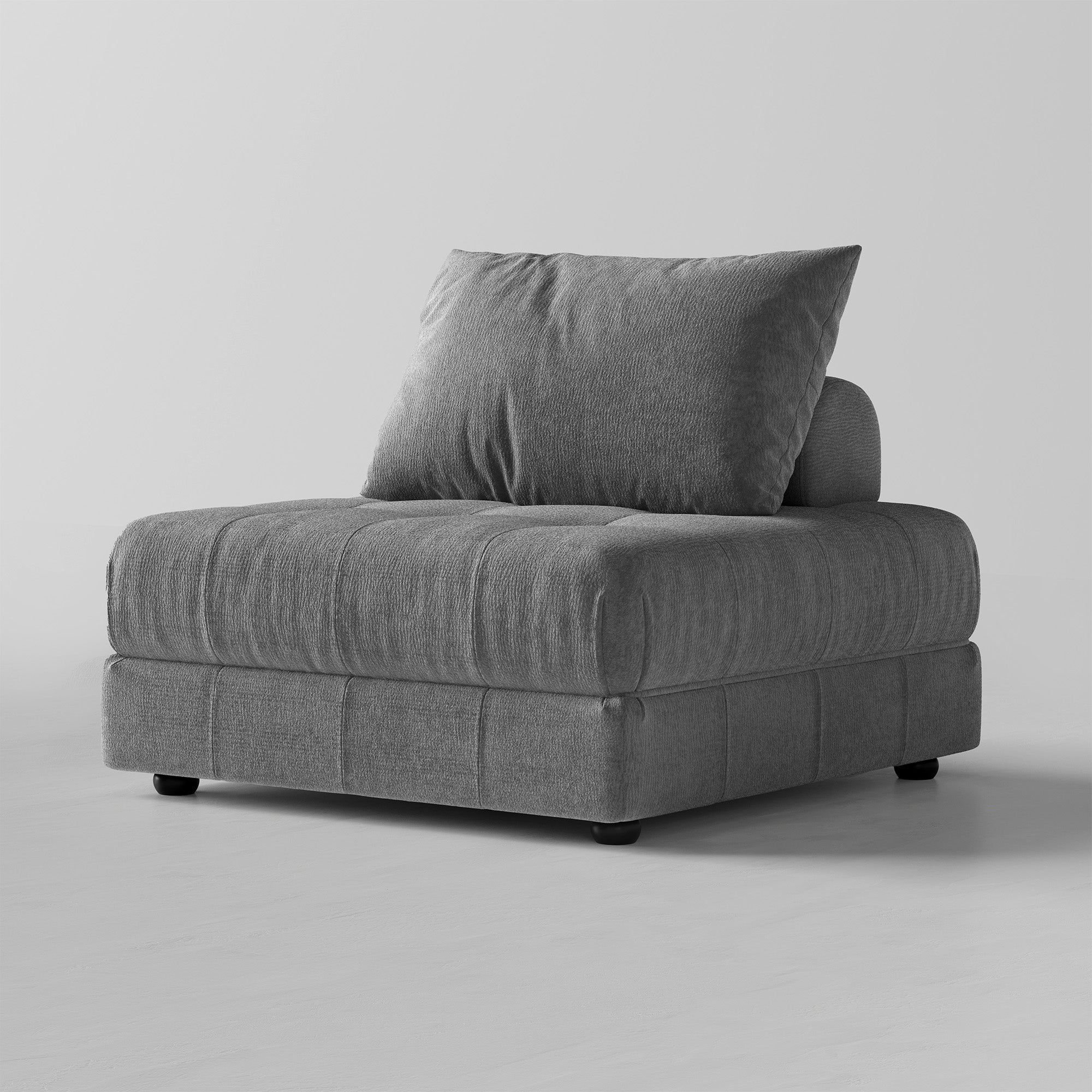Block Modular Gray Sectional