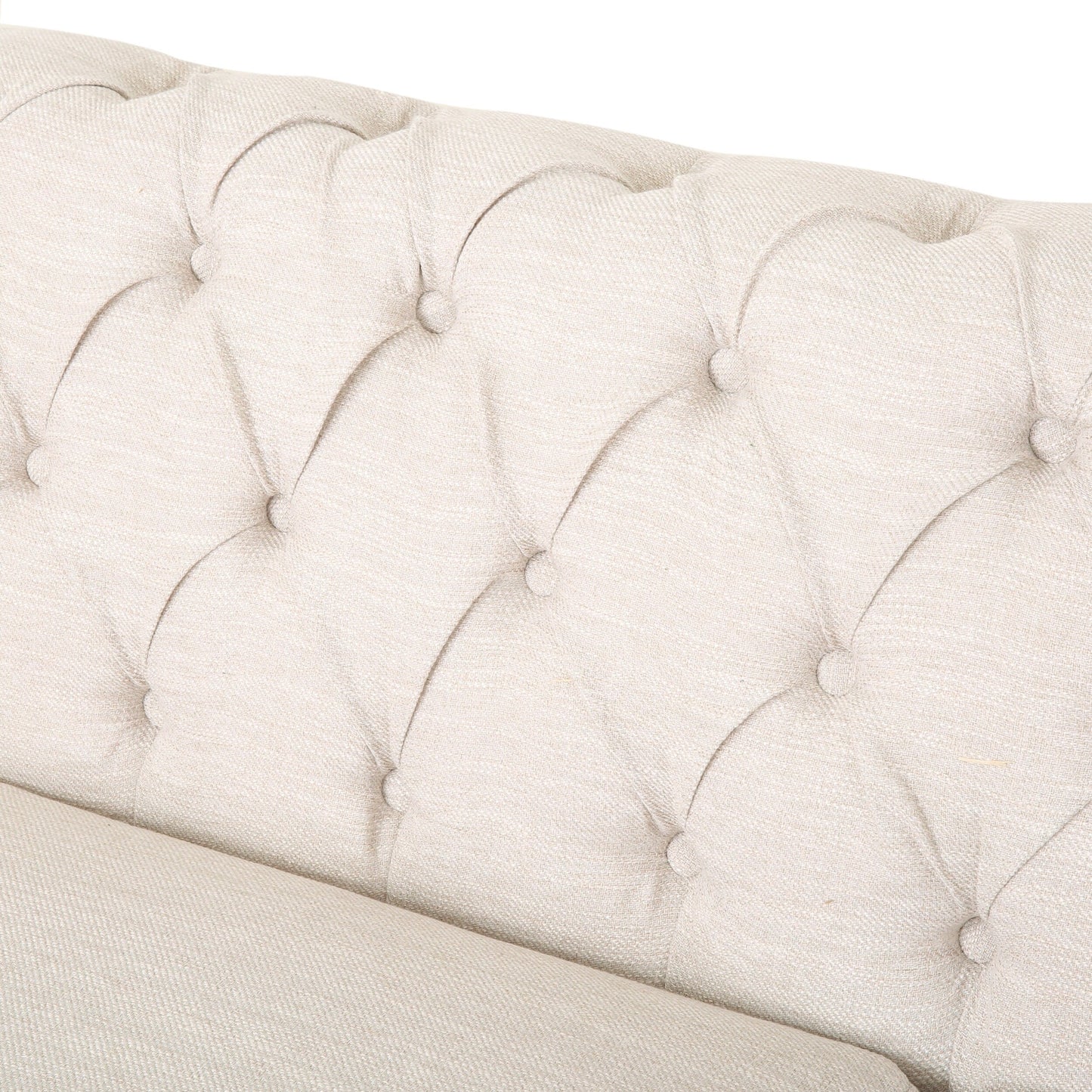 Canapé Chesterfield Saragus avec garniture cloutée par Christopher Knight Home - 85,50 L x 33,25 l x 28,50 H
