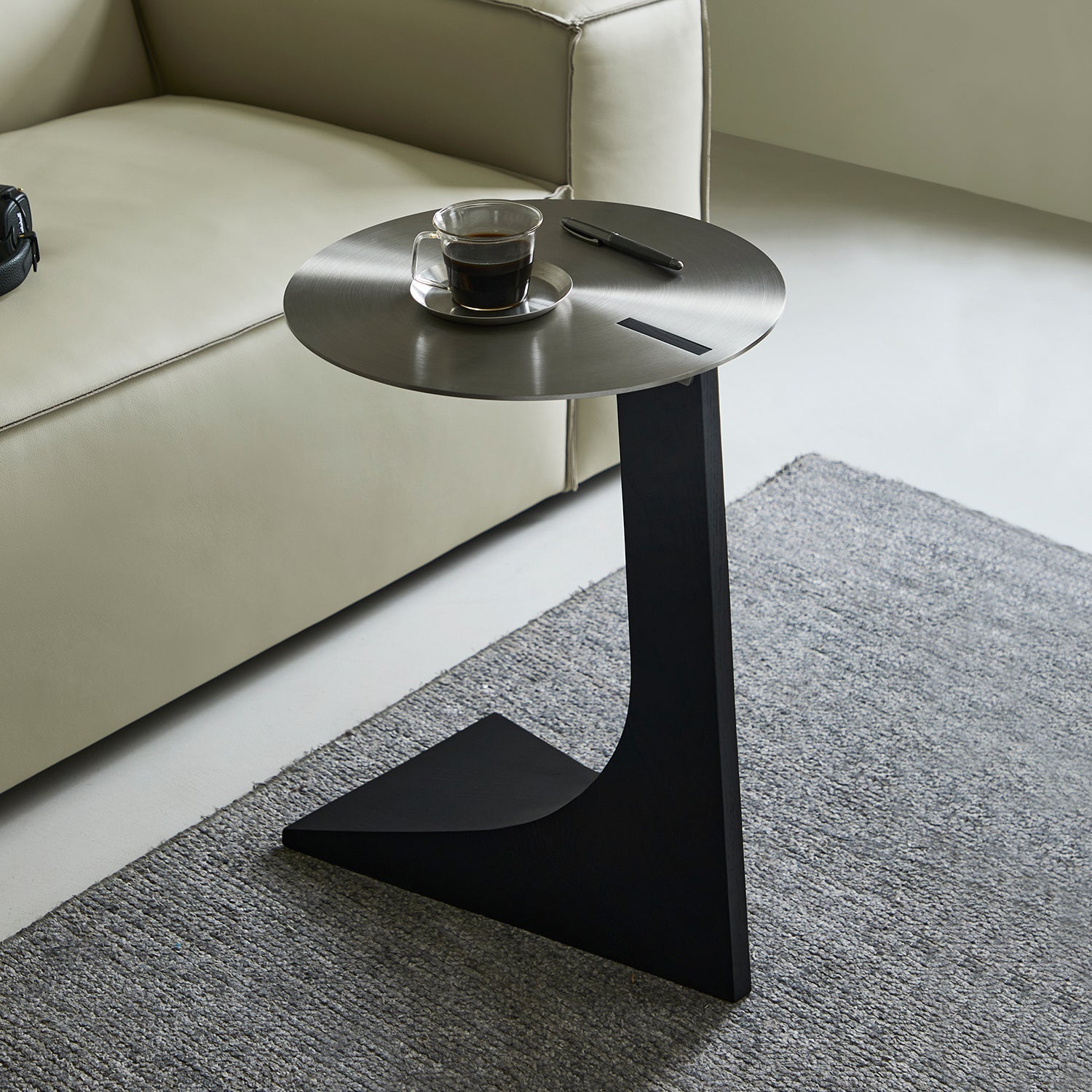 Sea Lion Stainless Steel Round Side Table