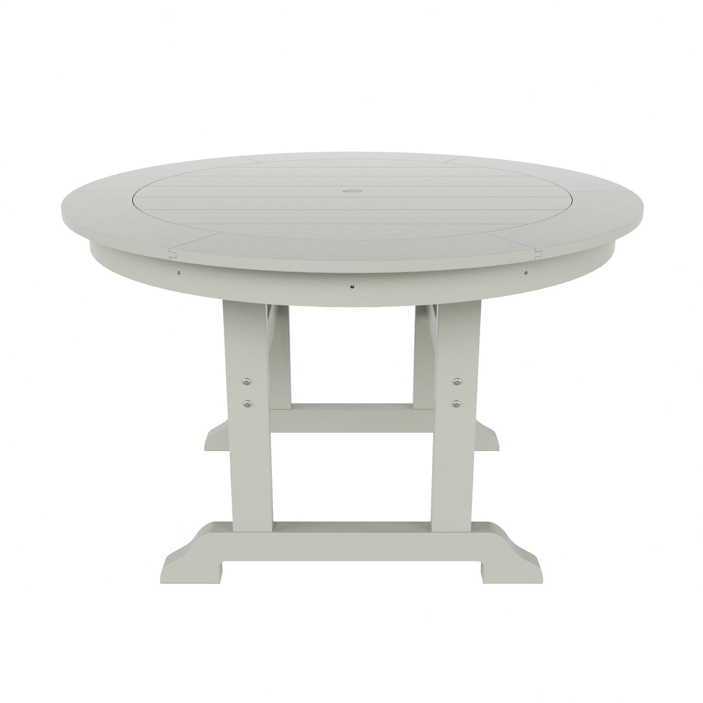 Ensemble de salle à manger d'extérieur Polytrends Altura 5 pièces, rond, écologique, résistant aux intempéries