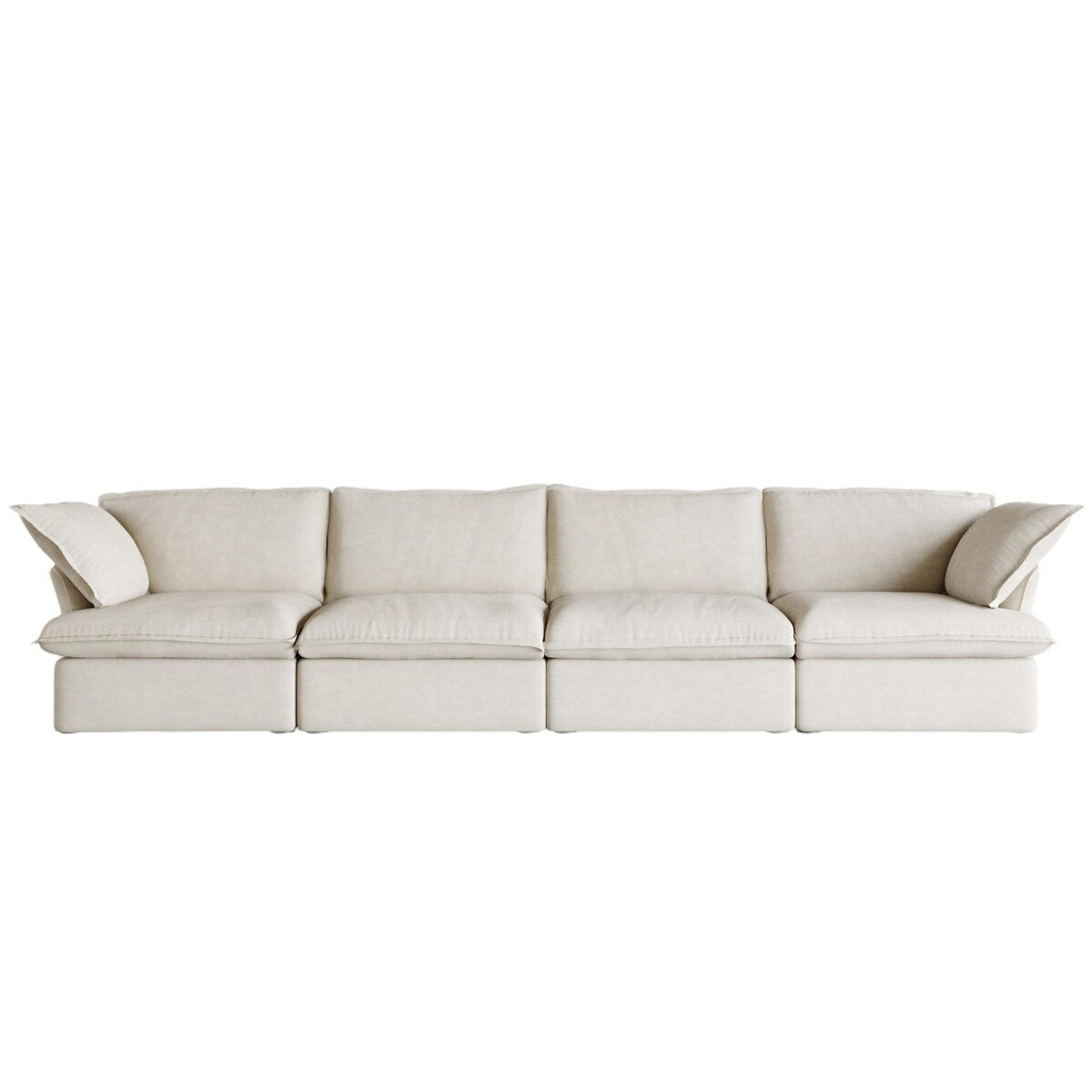 Canapés sectionnels pour salon, canapé sectionnel modulaire 4 places, housses de coussin amovibles