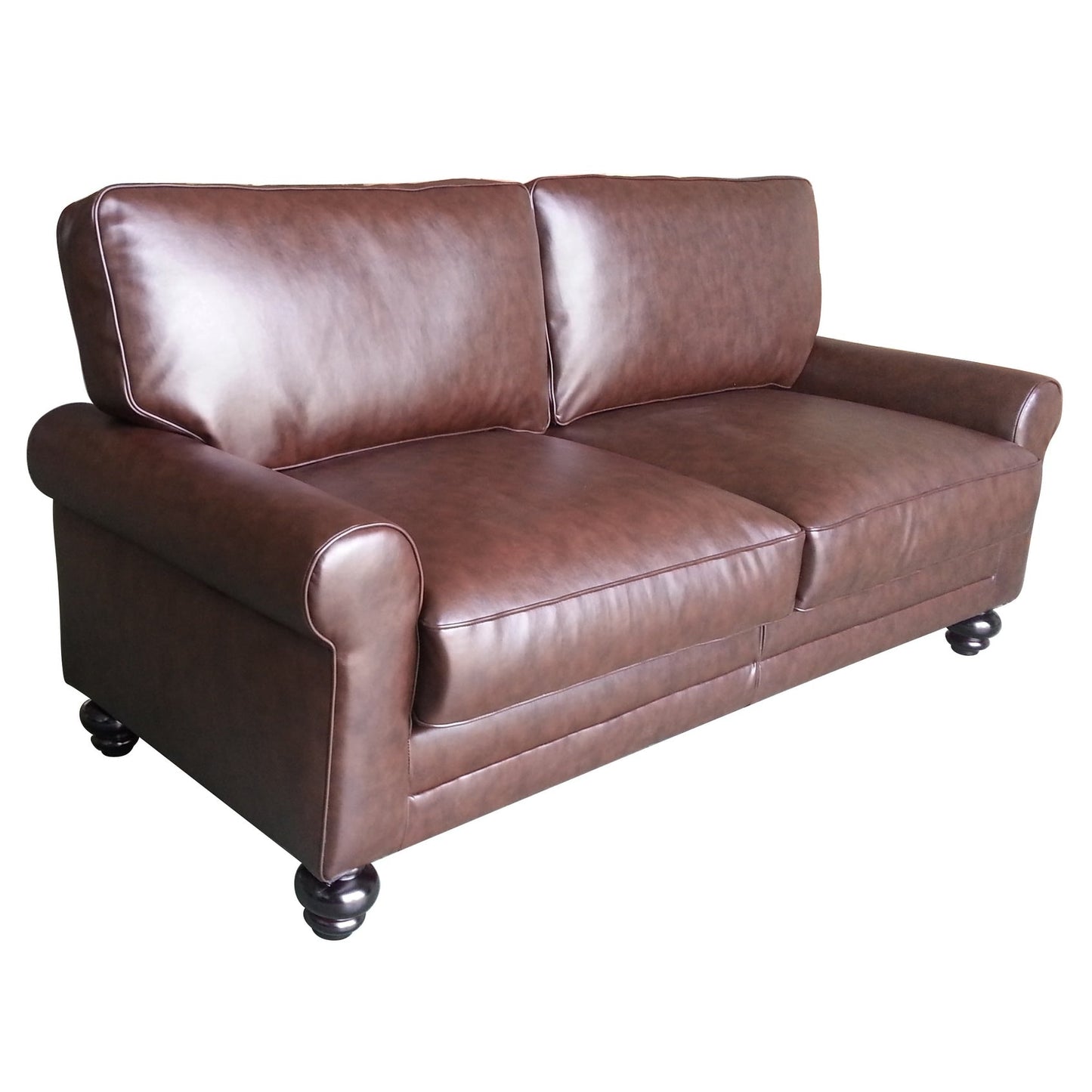 Canapé Serta Copenhagen 73 à accoudoirs roulés, polyester facile d'entretien, dossier moelleux, coussins d'assise à ressorts ensachés