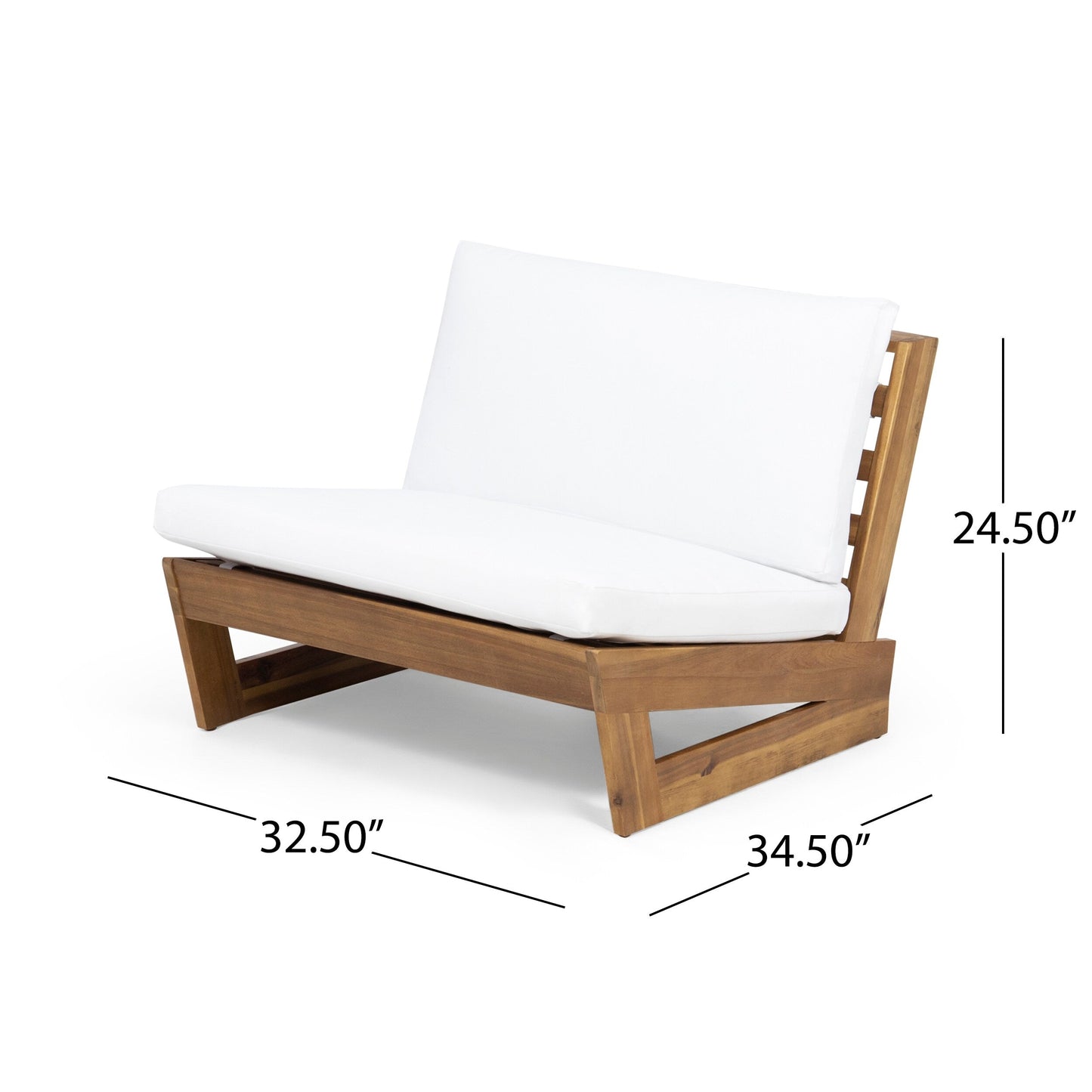 Salon de jardin Sherwood 4 places en bois par Christopher Knight Home