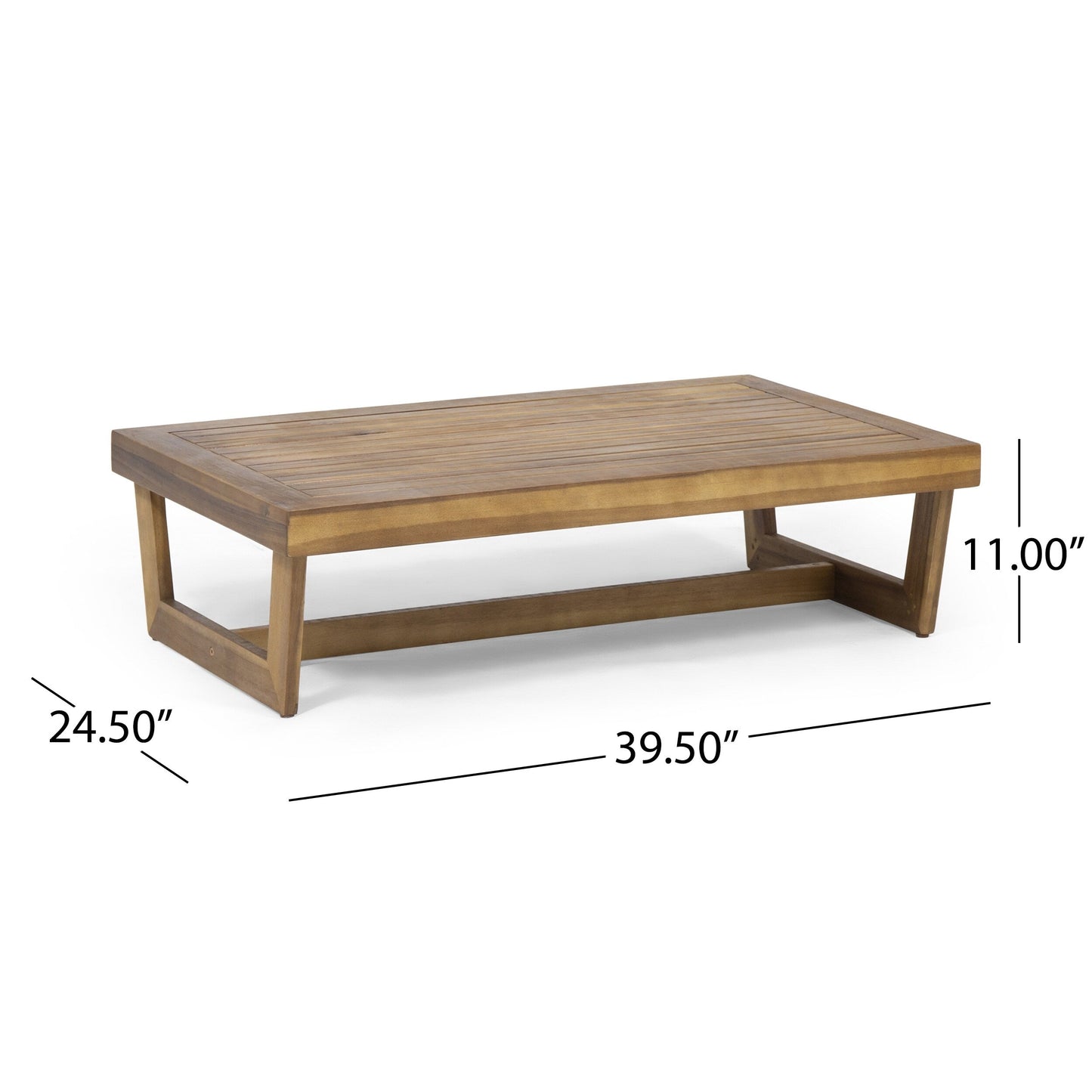 Salon de jardin Sherwood 4 places en bois par Christopher Knight Home