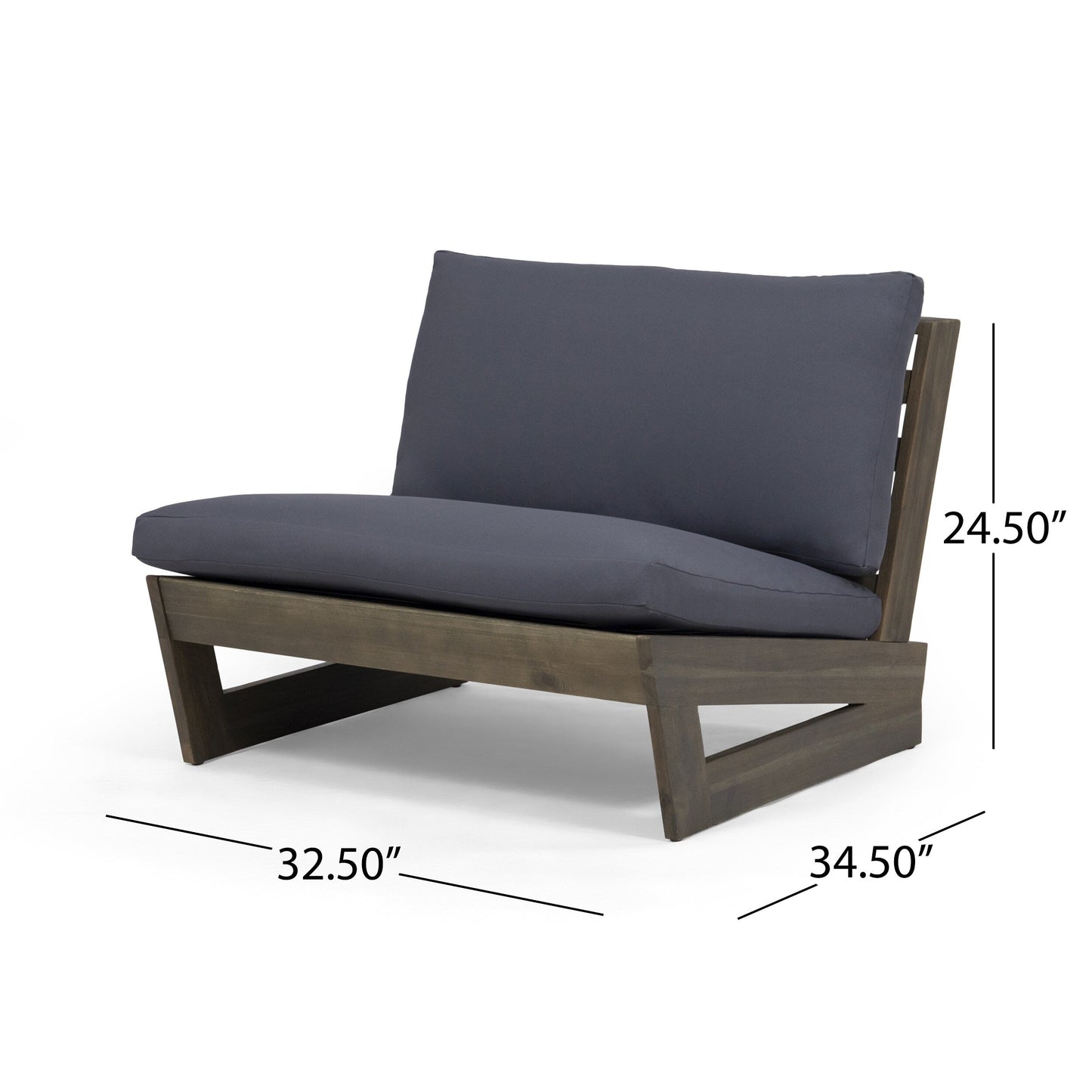 Salon de jardin Sherwood 4 places en bois par Christopher Knight Home