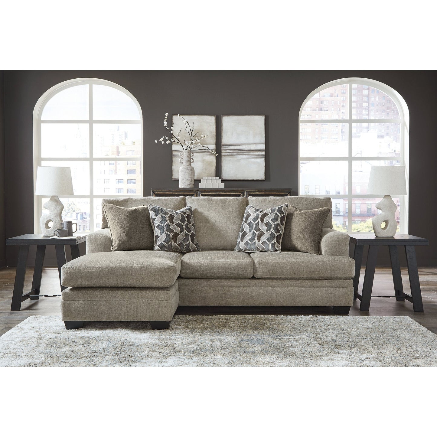 Canapé-méridienne Signature Design by Ashley Stonemeade - 92 L x 62 P x 39 H