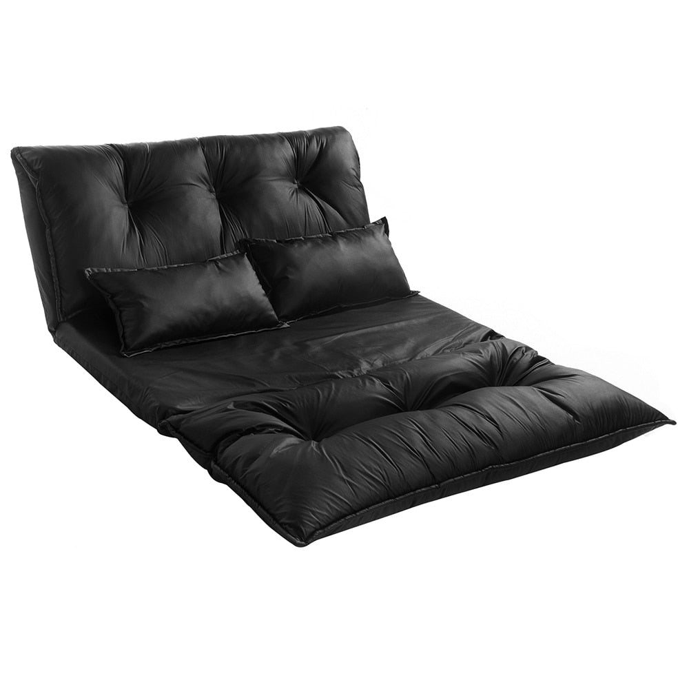 Canapé-lit futon pliable réglable Nestfair avec 2 oreillers