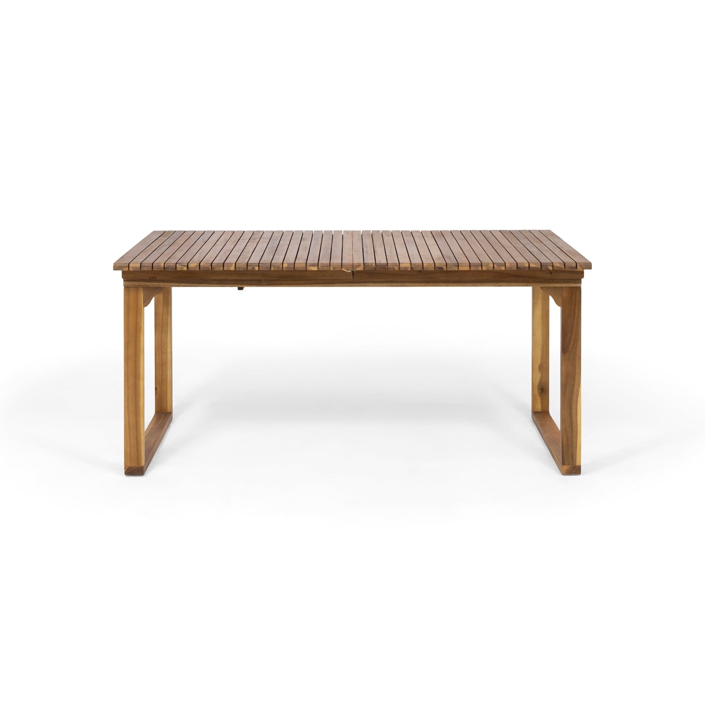 Ensemble de salle à manger d'extérieur extensible Sorrento en bois d'acacia, 9 pièces, par Christopher Knight Home