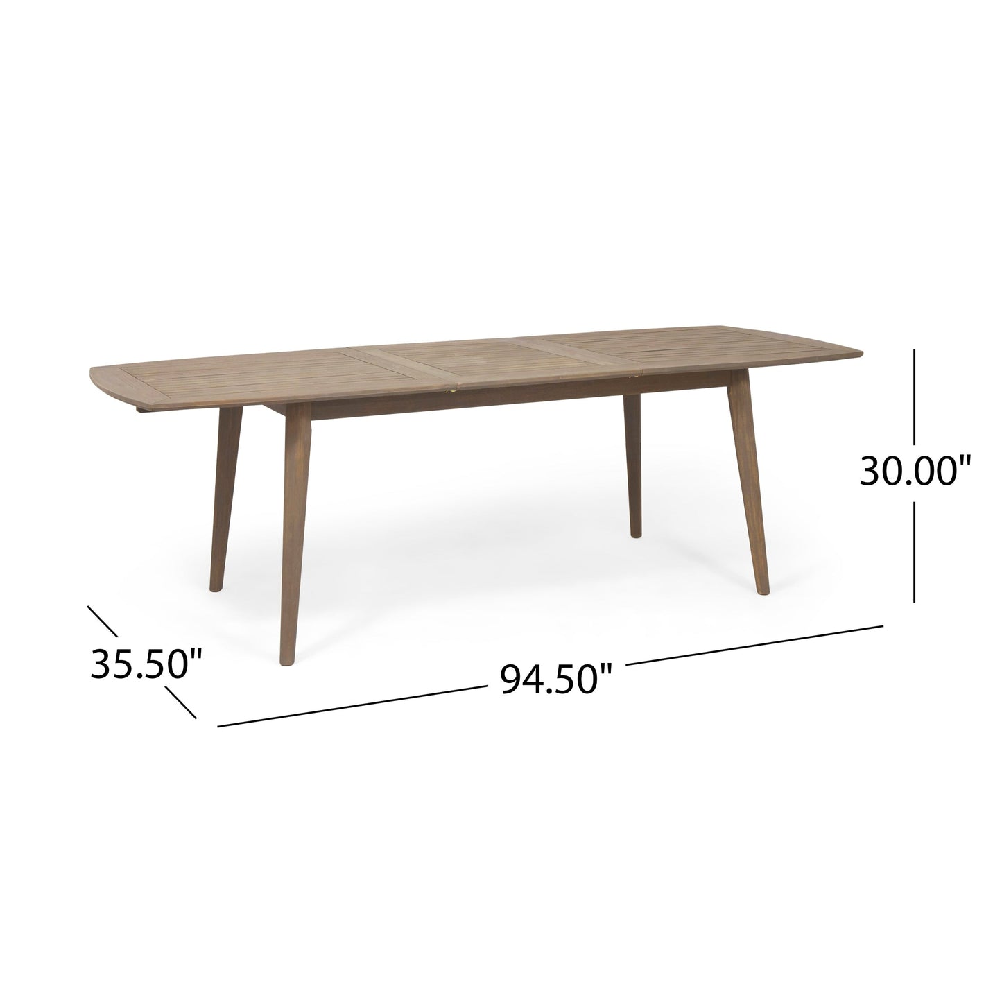 Ensemble de salle à manger extensible d'extérieur en bois d'acacia Stamford 9 pièces par Christopher Knight Home