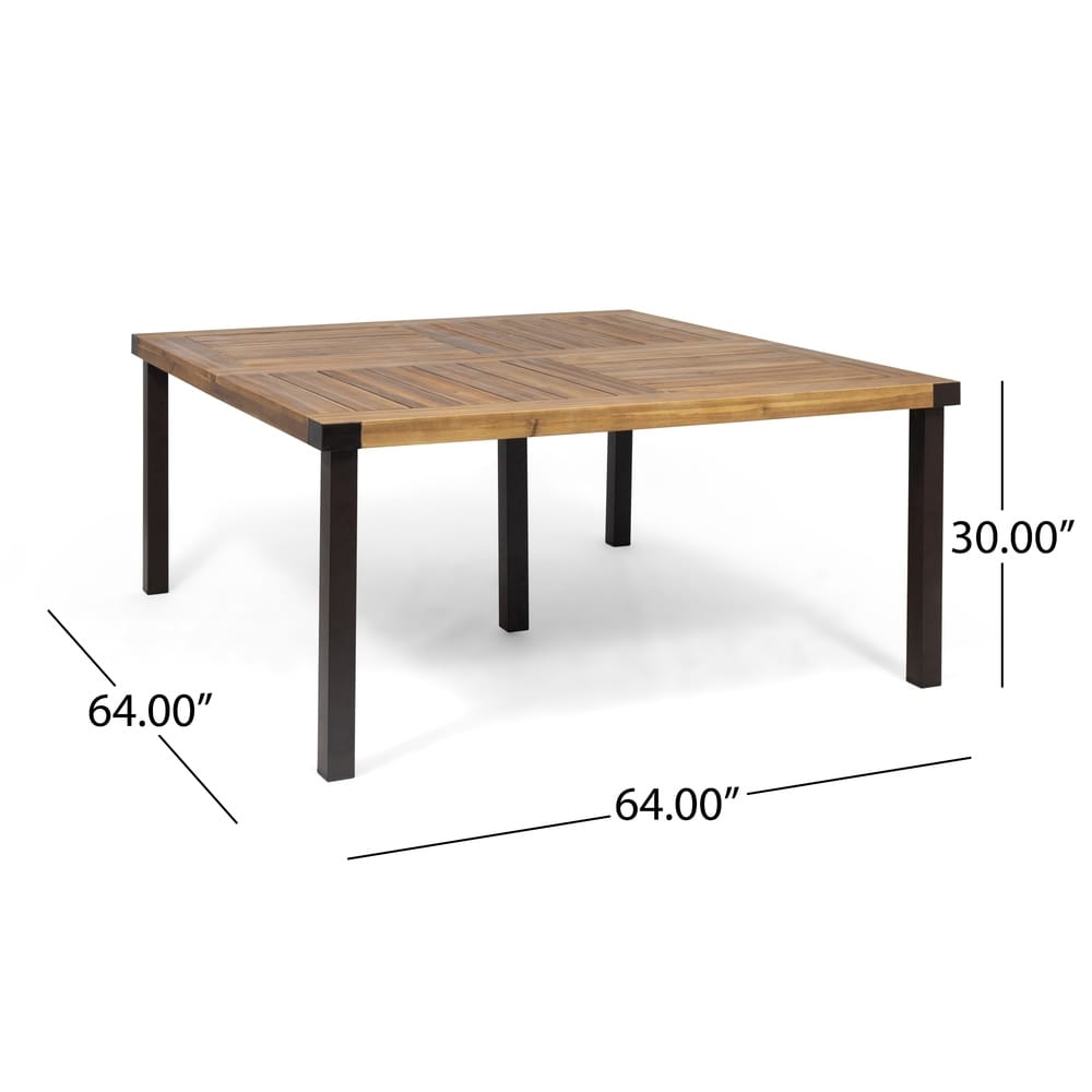 Ensemble de salle à manger d'extérieur Stockton 8 places en bois d'acacia par Christopher Knight Home