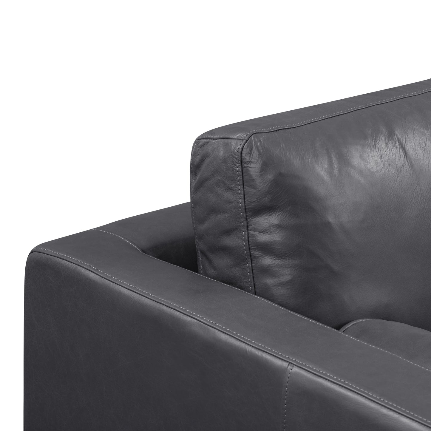 Canapé Napa 88,5 en Poly & Bark - Cuir italien véritable