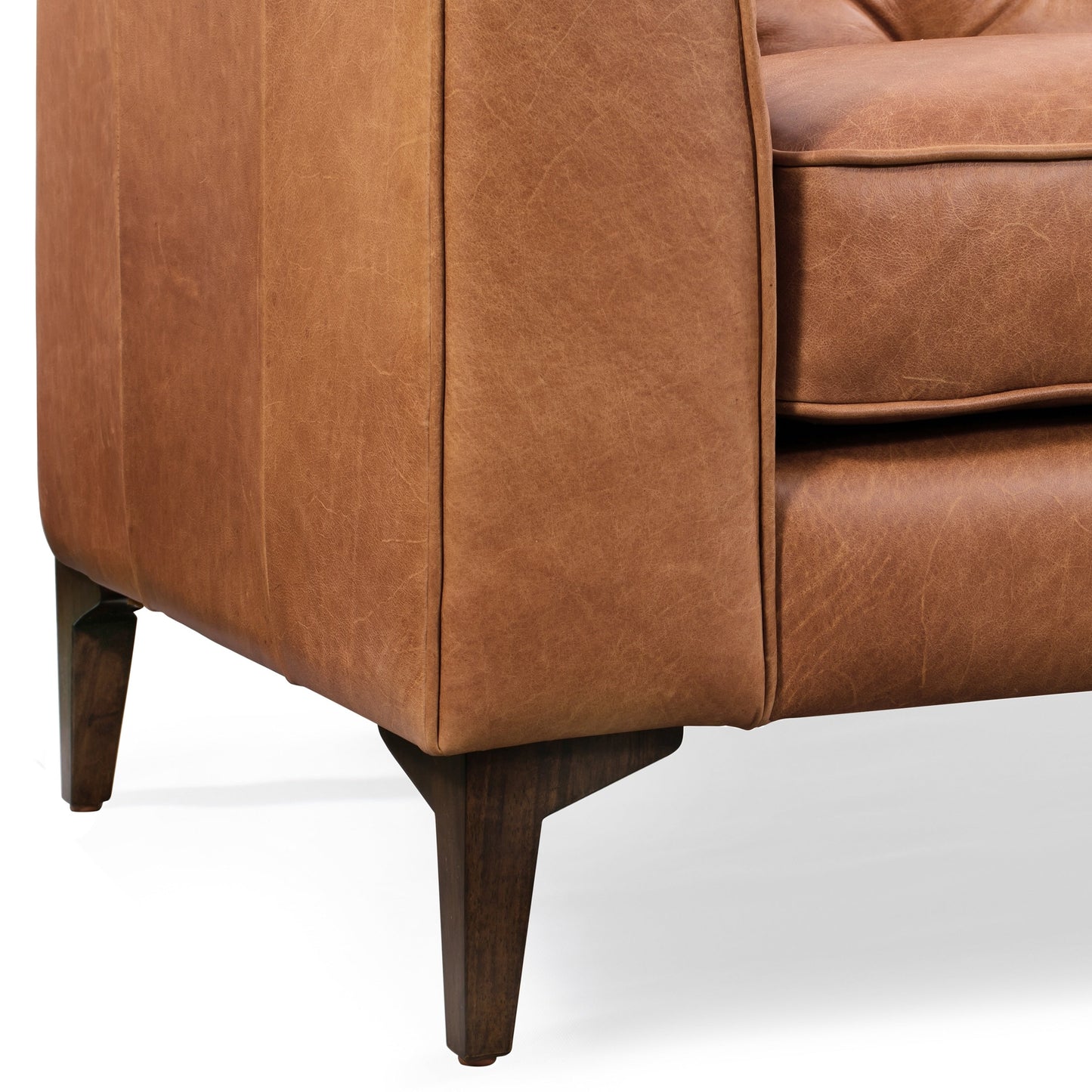 Canapé Poly & Bark Essex 89 - Cuir italien véritable pleine fleur
