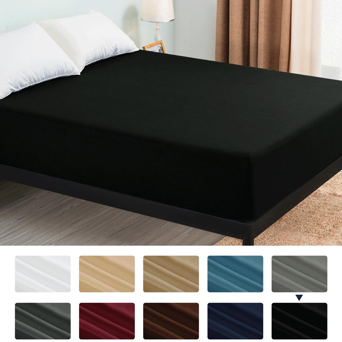 Drap-housse à poche profonde en microfibre de qualité supérieure Subrtex de 15 pouces