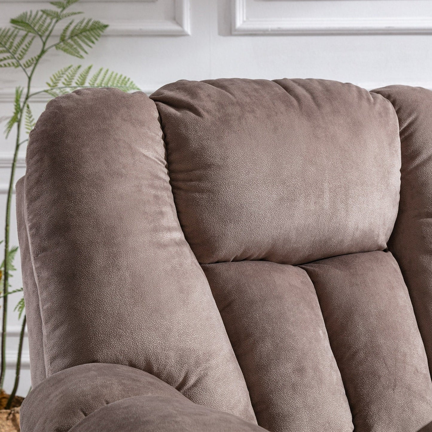 Fauteuil inclinable électrique surdimensionné avec massage et chauffage, avec 2 porte-gobelets dissimulés pour personnes âgées