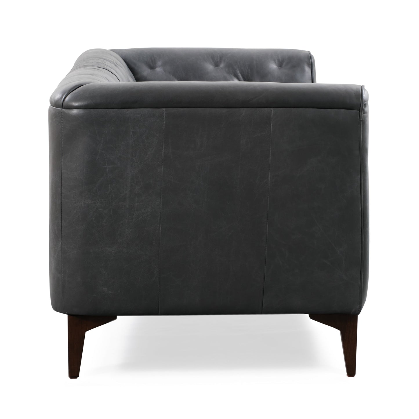Canapé Poly & Bark Essex 89 - Cuir italien véritable pleine fleur