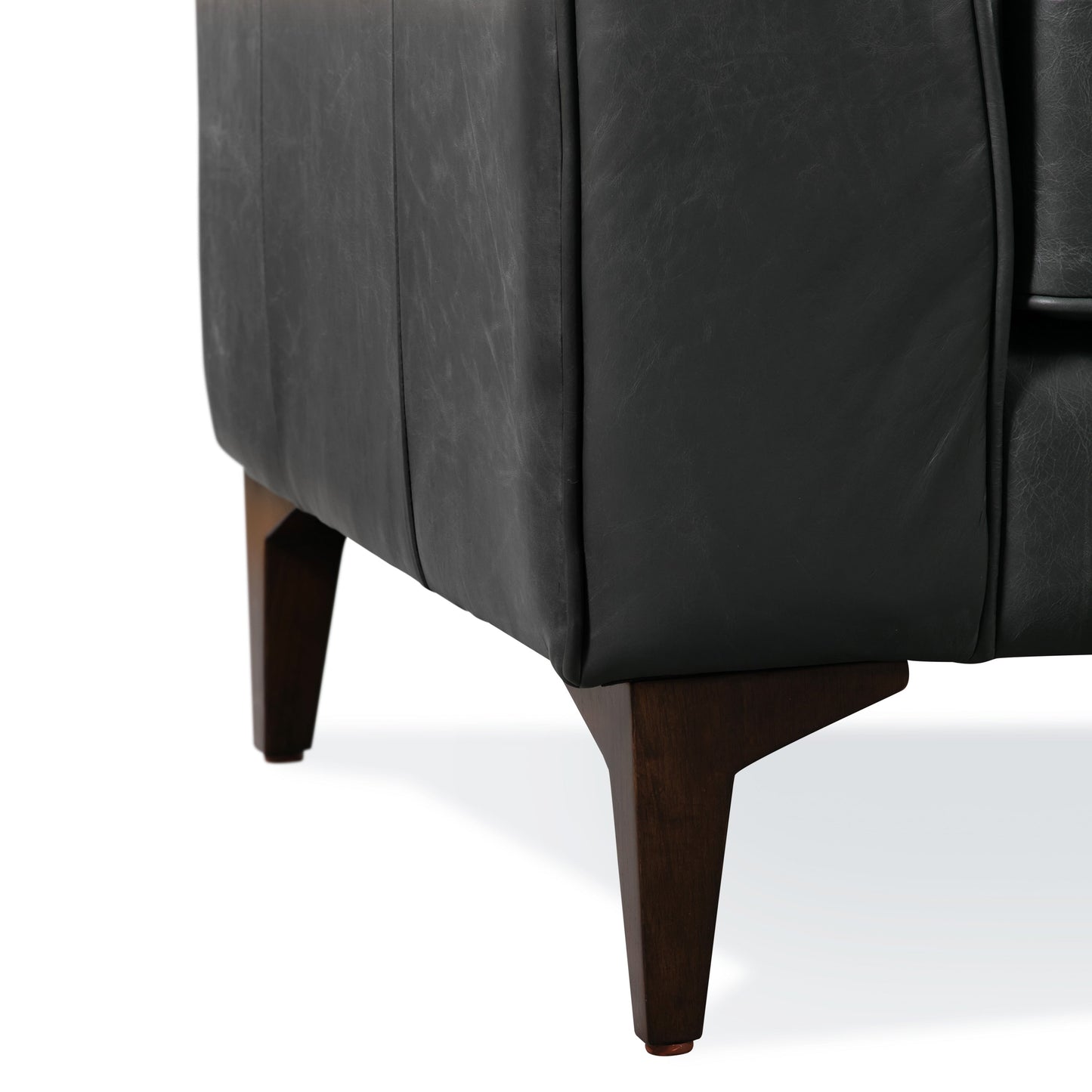 Canapé Poly & Bark Essex 89 - Cuir italien véritable pleine fleur