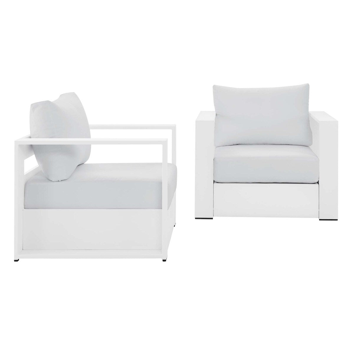 Ensemble de 2 fauteuils d'extérieur en aluminium thermolaqué Tahoe