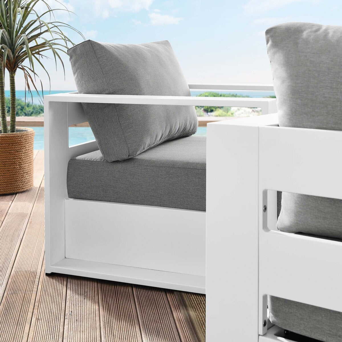 Ensemble de 2 fauteuils d'extérieur en aluminium thermolaqué Tahoe
