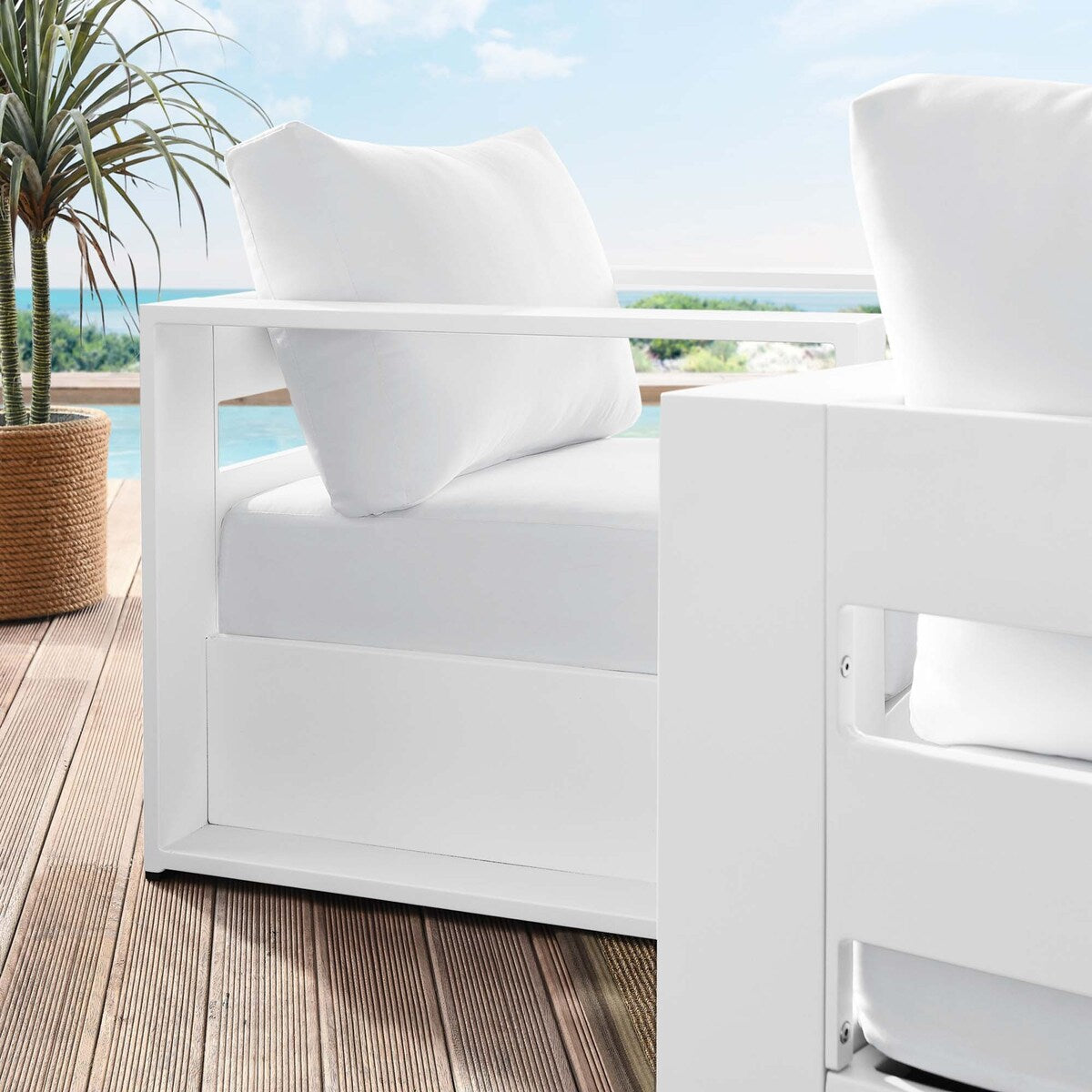Ensemble de 2 fauteuils d'extérieur en aluminium thermolaqué Tahoe