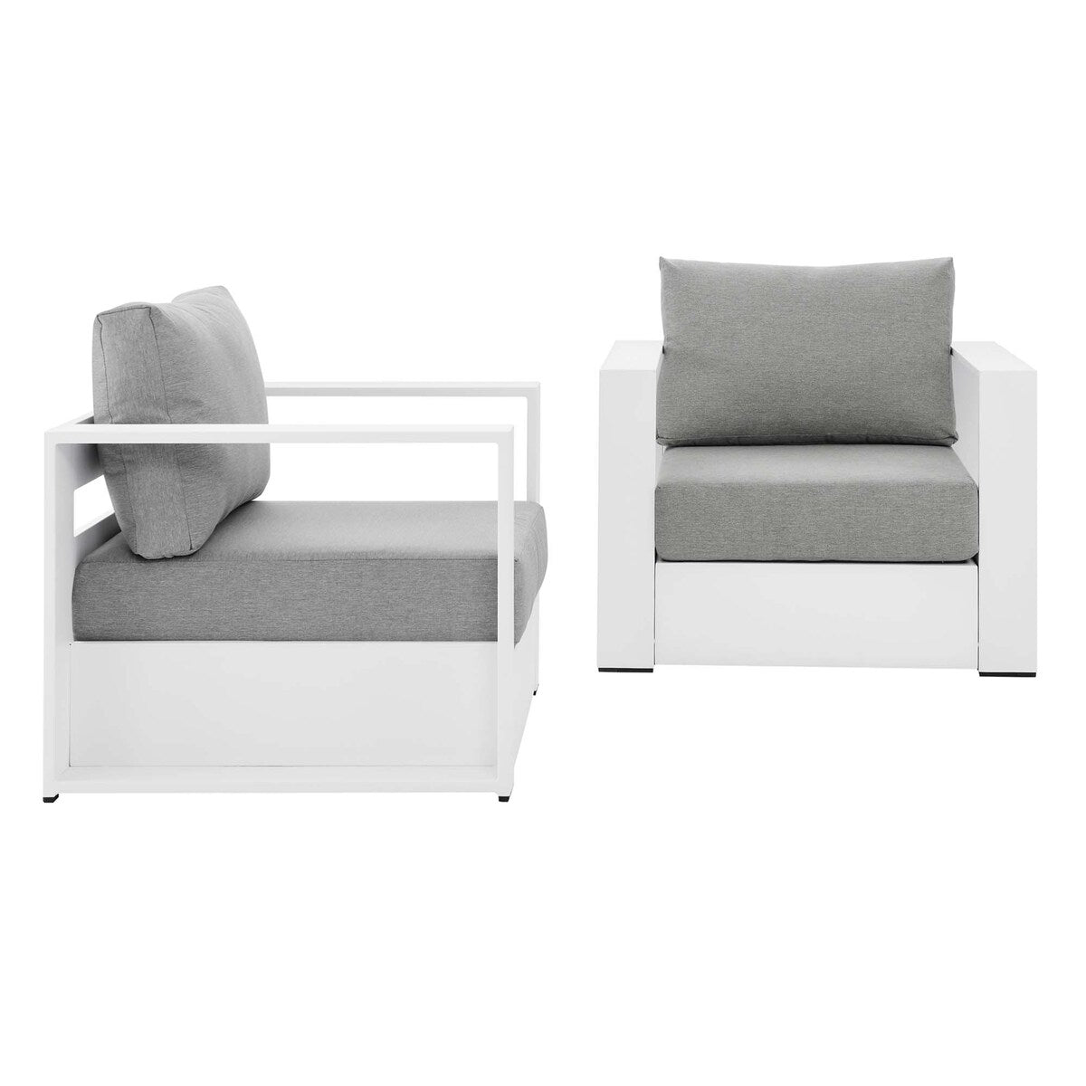 Ensemble de 2 fauteuils d'extérieur en aluminium thermolaqué Tahoe