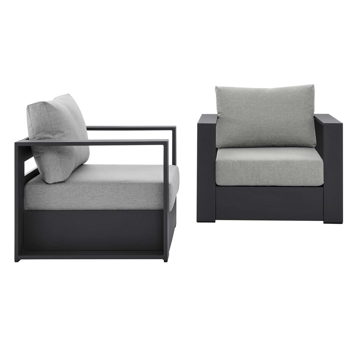 Ensemble de 2 fauteuils d'extérieur en aluminium thermolaqué Tahoe
