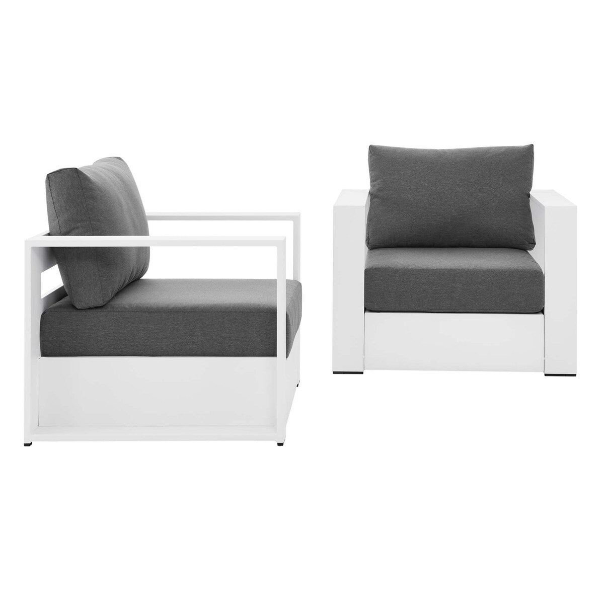 Ensemble de 2 fauteuils d'extérieur en aluminium thermolaqué Tahoe