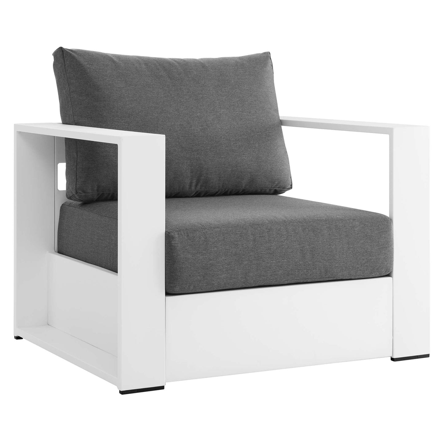 Ensemble de conversation d'extérieur Tahoe en aluminium 4 pièces avec table basse