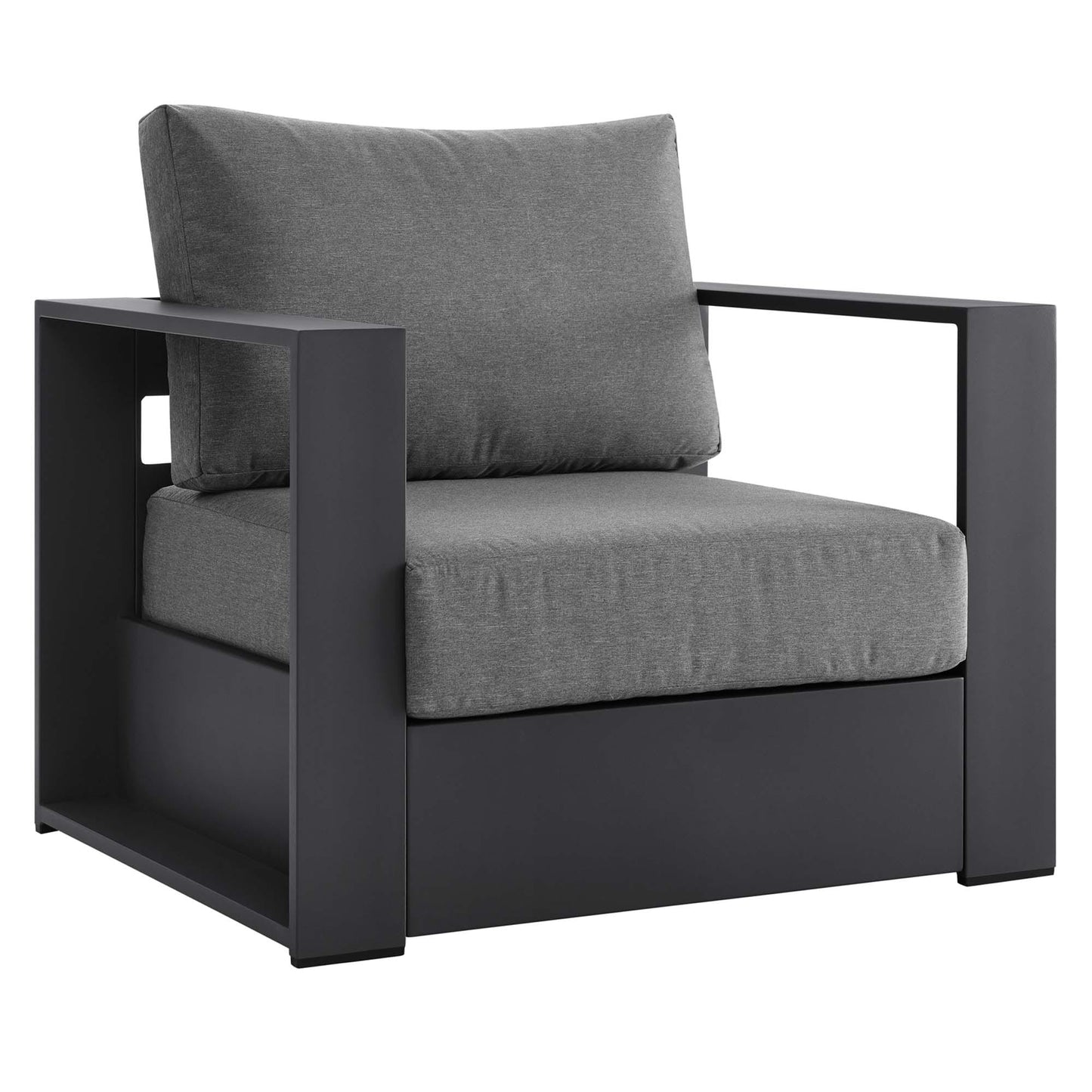 Ensemble de conversation d'extérieur Tahoe en aluminium 4 pièces avec table basse