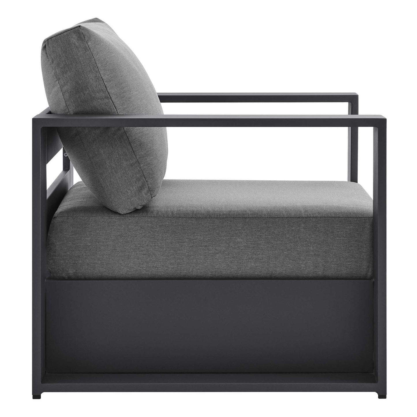 Ensemble de conversation d'extérieur Tahoe en aluminium 4 pièces avec table basse