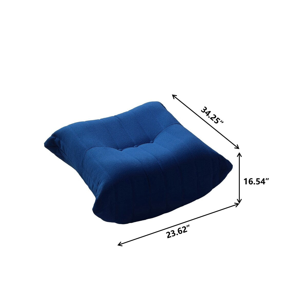 Ensembles de canapés poufs en velours Teddy