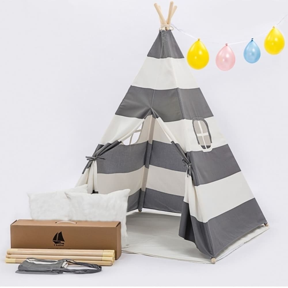 Tente tipi pour enfants avec housse de transport, idéale pour l'intérieur et l'extérieur - 1 pièce