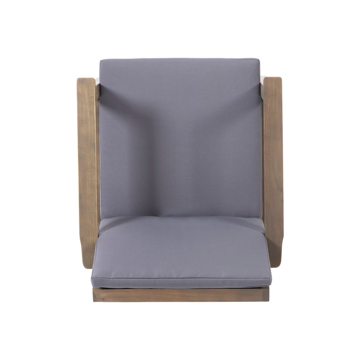 Fauteuils club d'extérieur en bois d'acacia Temecula avec coussins (lot de 2) par Christopher Knight Home
